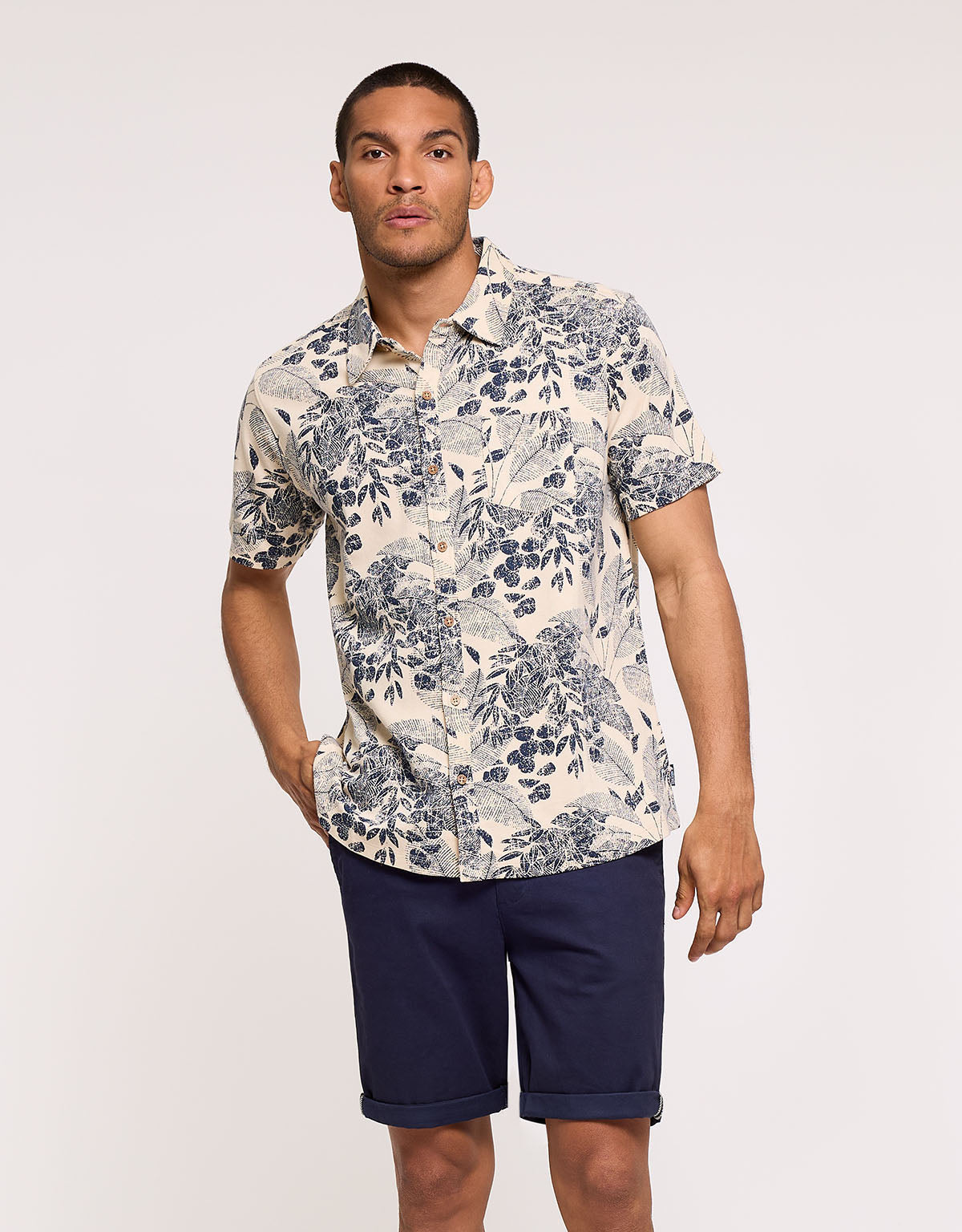 Beige Short-Sleeve Shirt - Sulimi