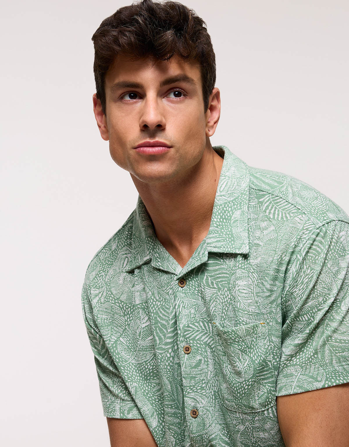 Camisa Manga Corta Verde - Mikka 2