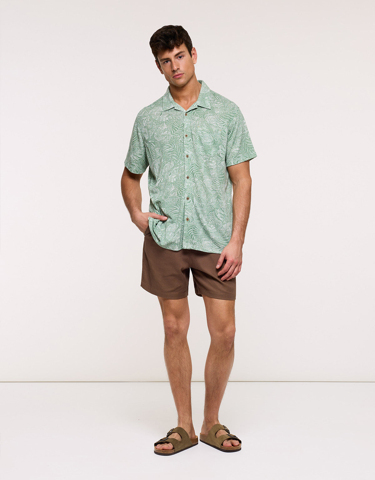 Camisa Manga Corta Verde - Mikka 5