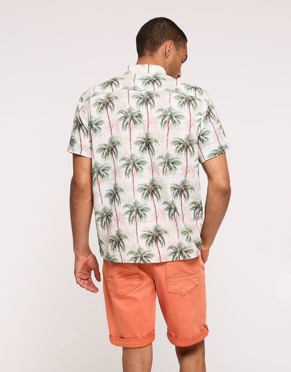 Short Sleeve Shirt White - Vegaspalm