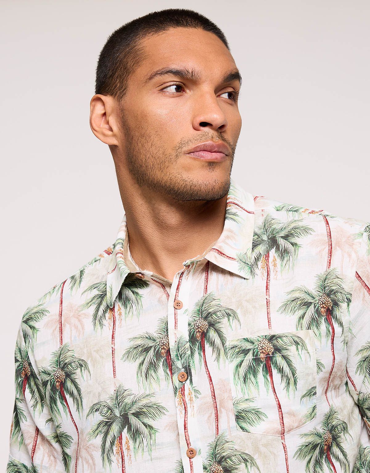 Short Sleeve Shirt White - Vegaspalm