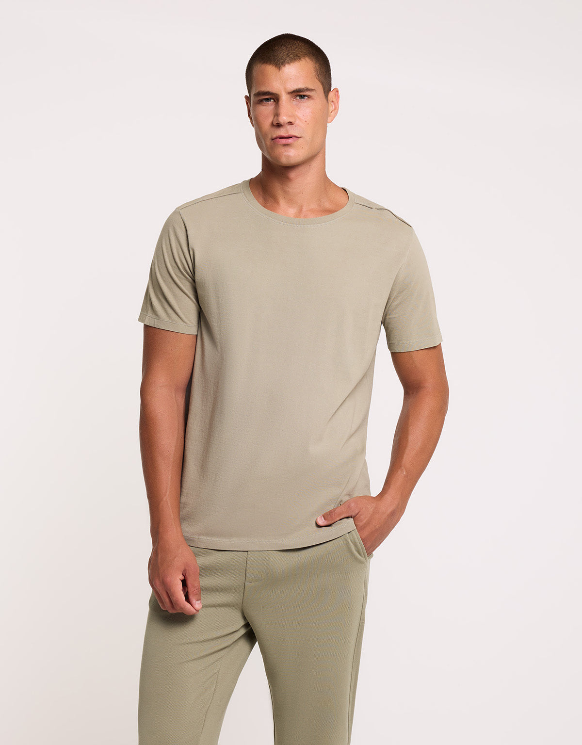 Camiseta Manga Corta Caqui - Nurea 1