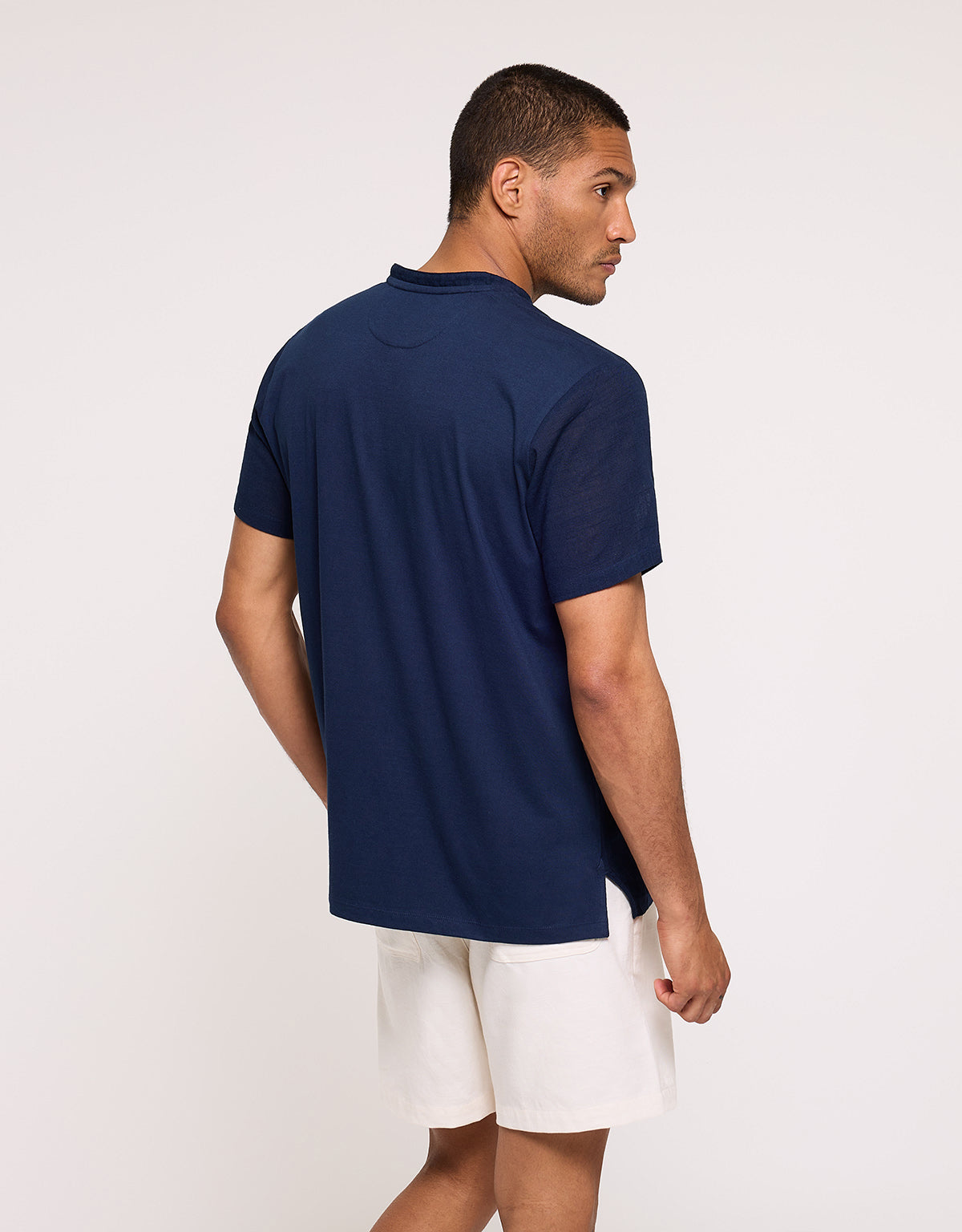 Navy Blue Short Sleeve T-Shirt - Frankie
