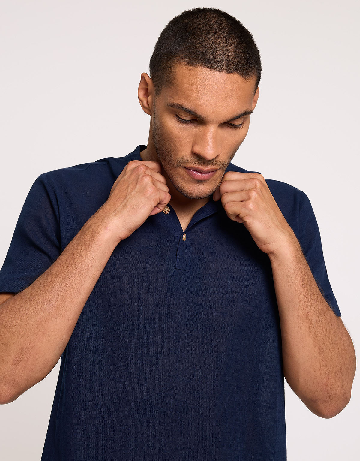 Navy Blue Short Sleeve T-Shirt - Frankie