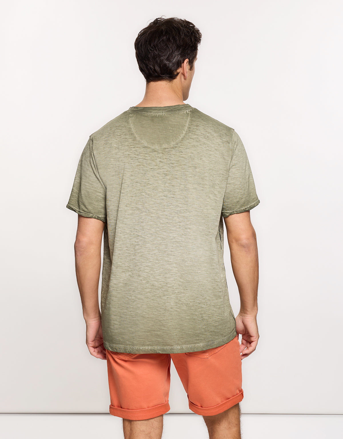 Nael Khaki Short Sleeve T-Shirt