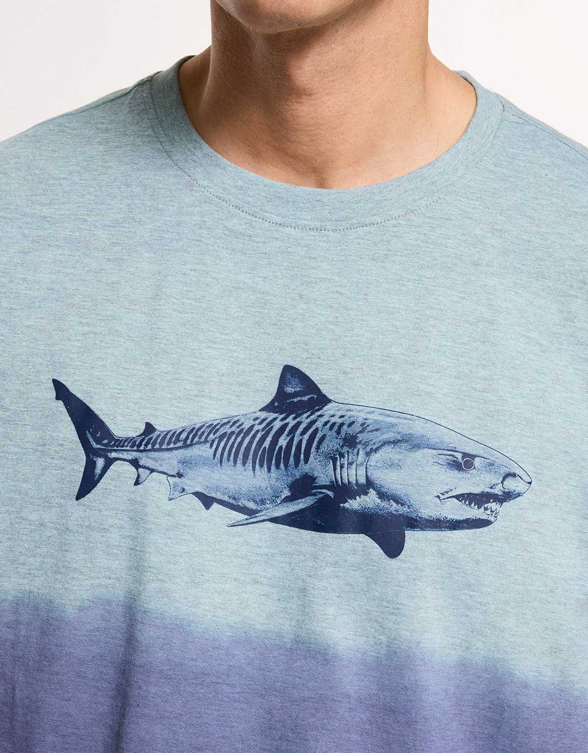 Short Sleeve Blue T-Shirt - Sharkbay