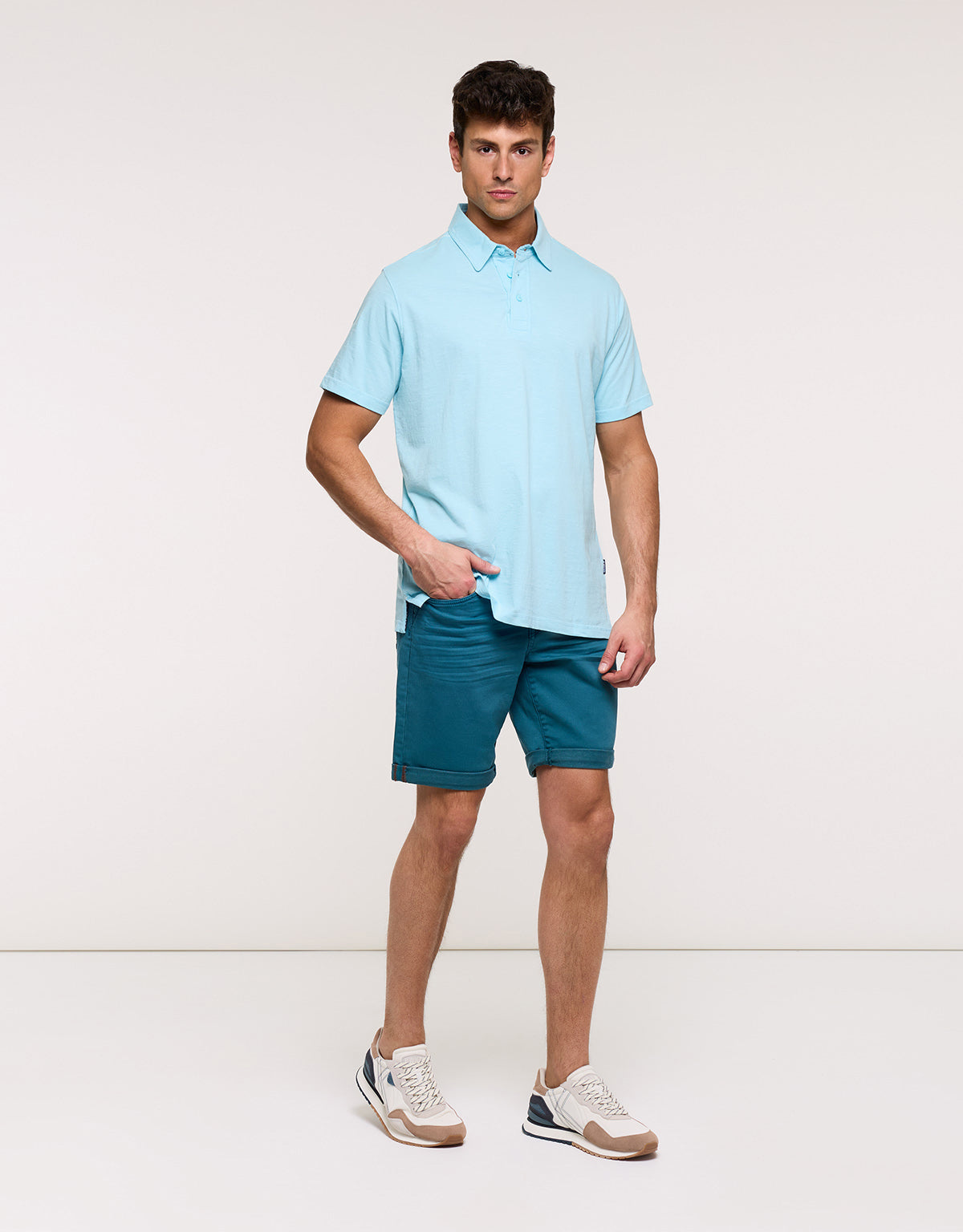 Polo Manga Corta Azul - Encore
