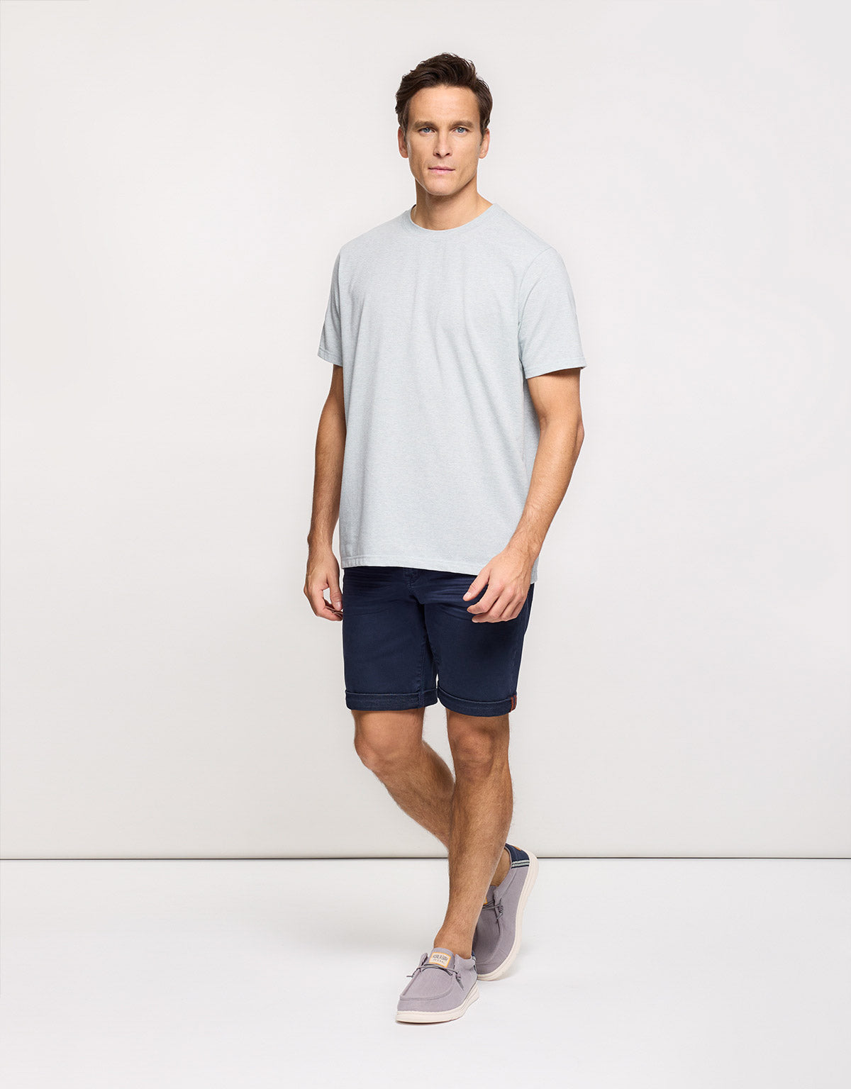 Camiseta Líneas Finas Azul Celeste - Malak 6