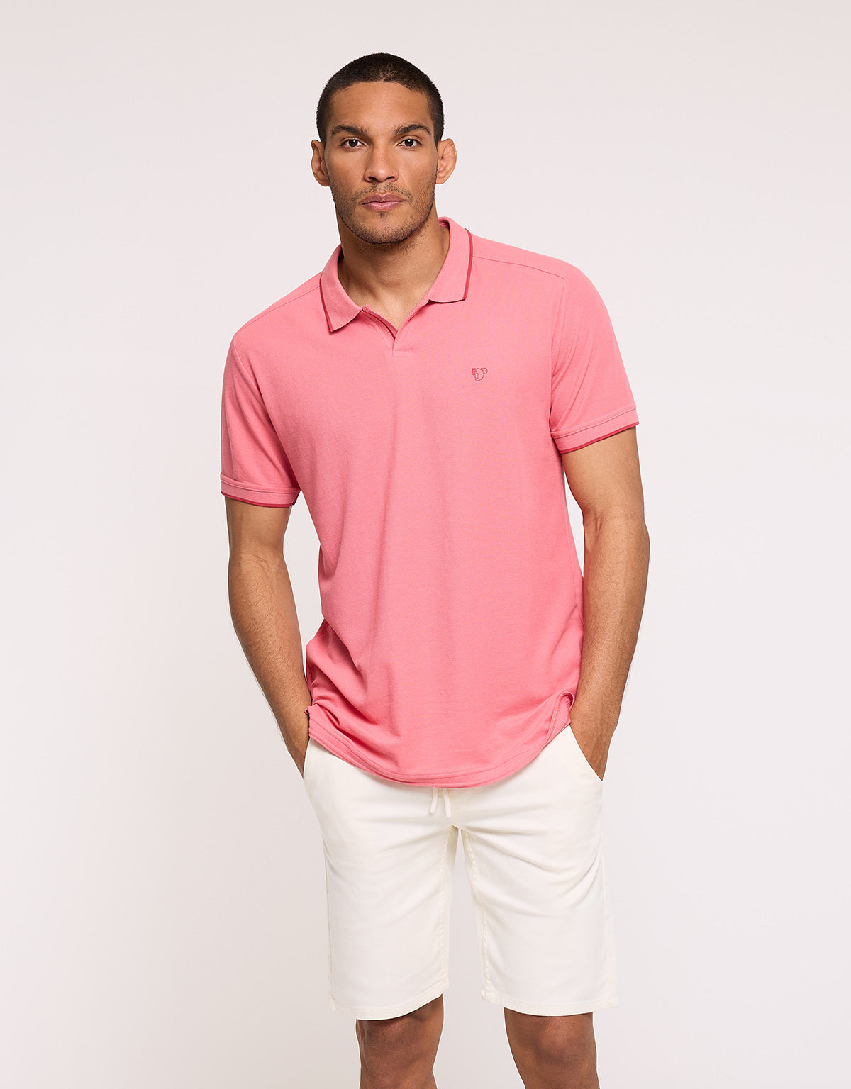 Pink Short Sleeve Polo Shirt - Mirage