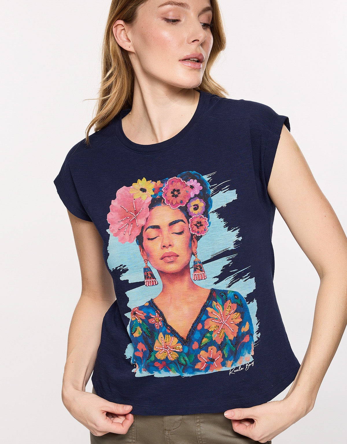 Camiseta Manga Corta Azul Marino - Freya 2