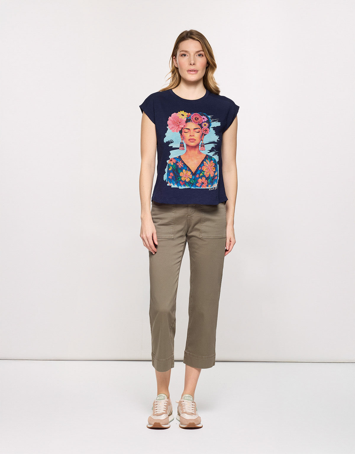 Camiseta Manga Corta Azul Marino - Freya 6