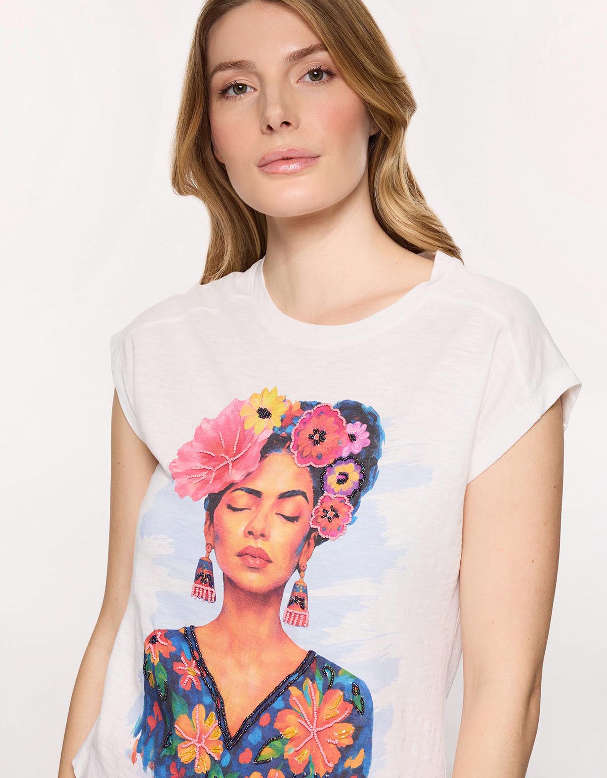 Camiseta Manga Corta Off White - Freya 2