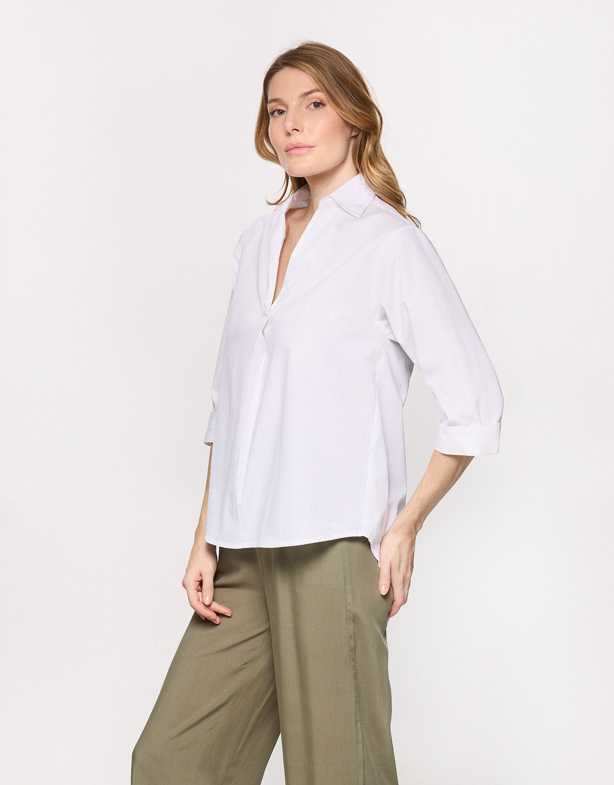 White Oversize Shirt - Lospine