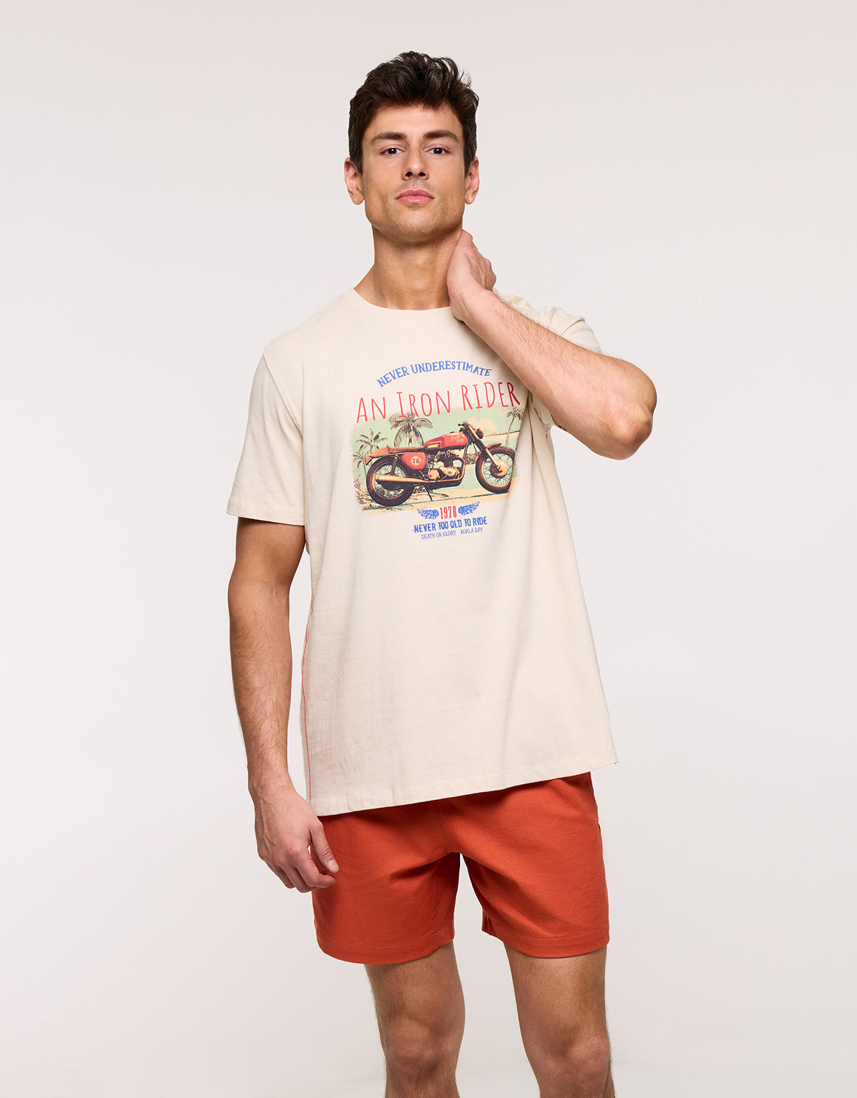 Camiseta Manga Corta Beige - Hunnam 2