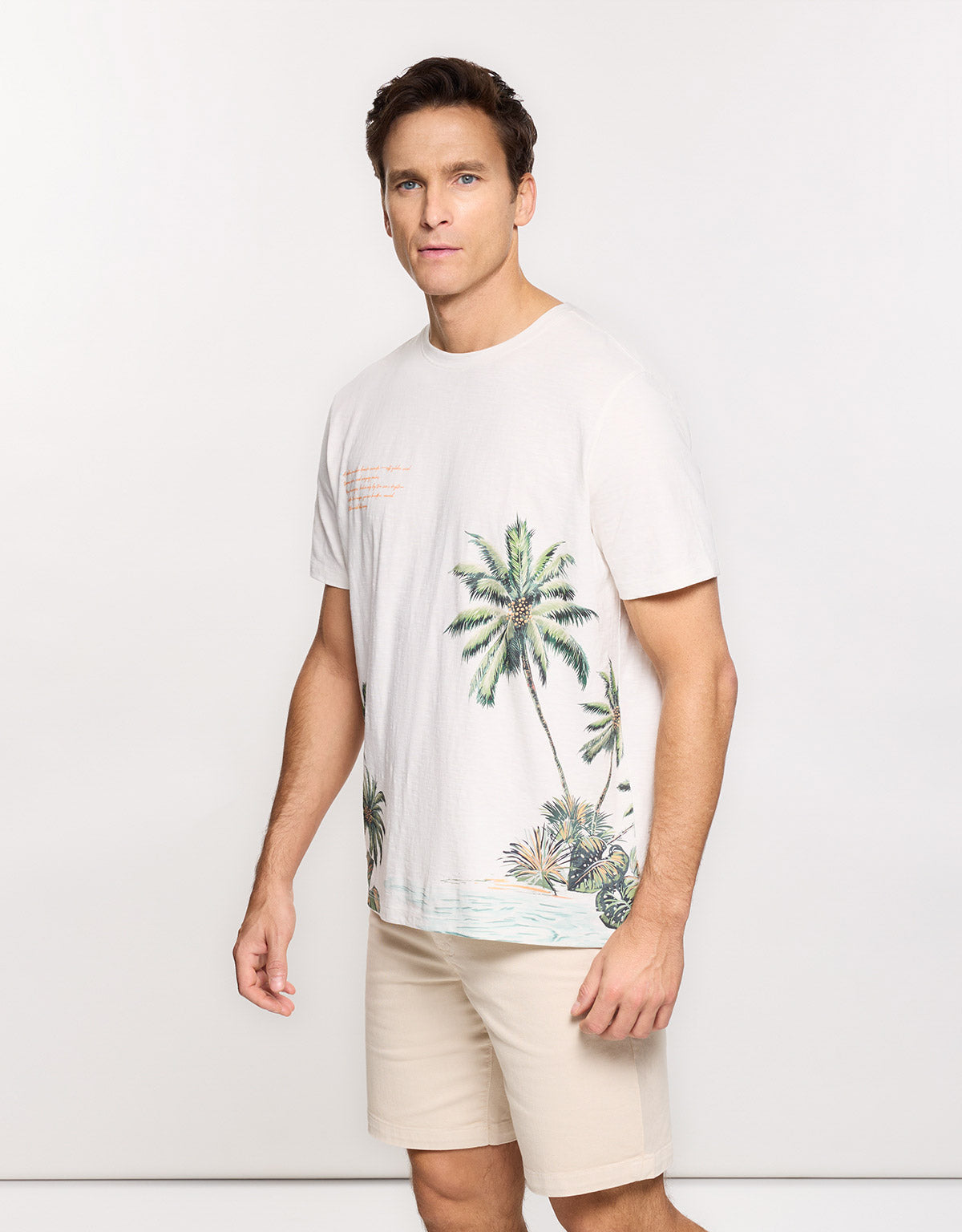Camiseta Manga Corta Off White - Palmzone