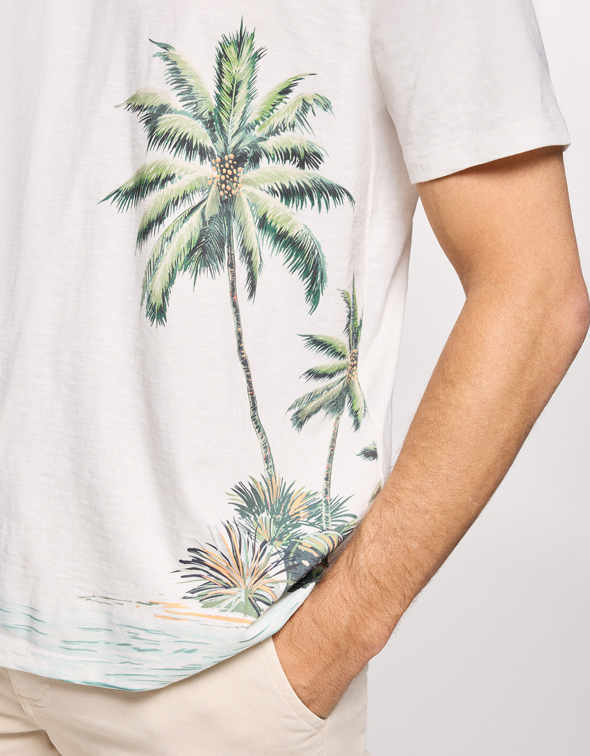 Camiseta Manga Corta Off White - Palmzone