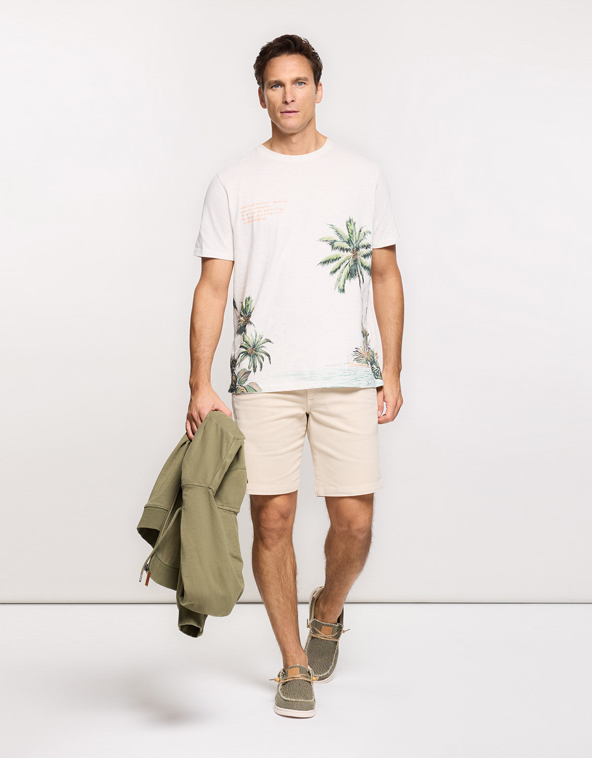 Camiseta Manga Corta Off White - Palmzone