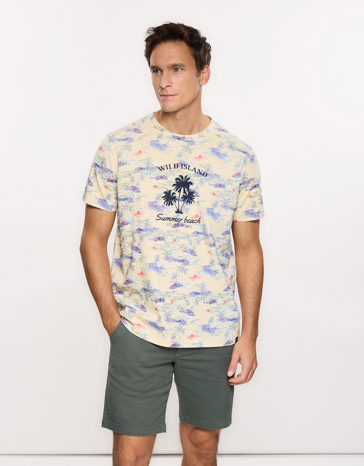 Camiseta Manga Corta Amarillo - Sunbay