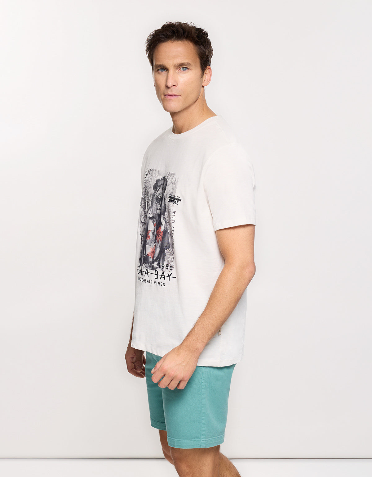Camiseta Manga Corta Blanca - Wildman 3