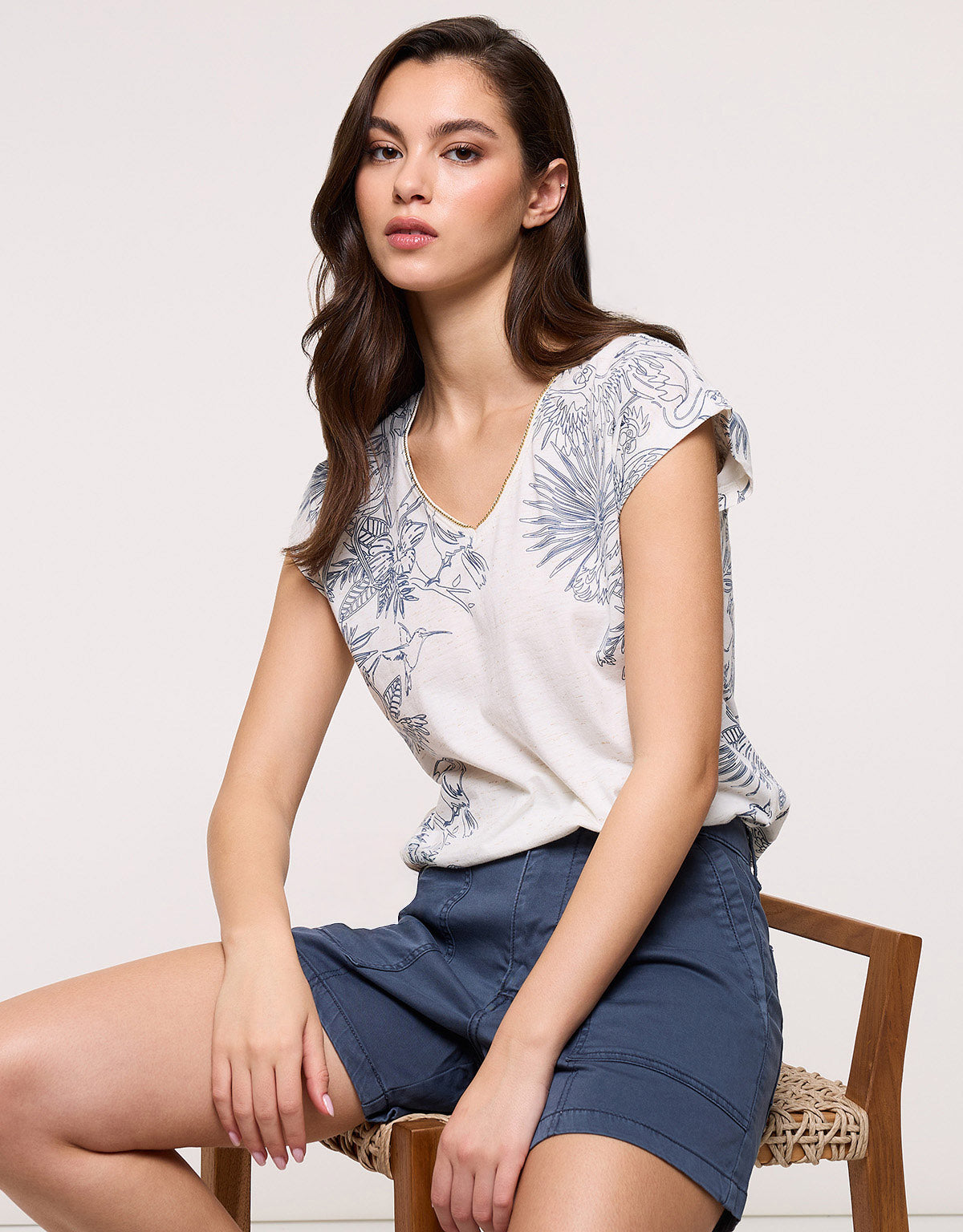 Camiseta Manga Corta Azul - Isleta