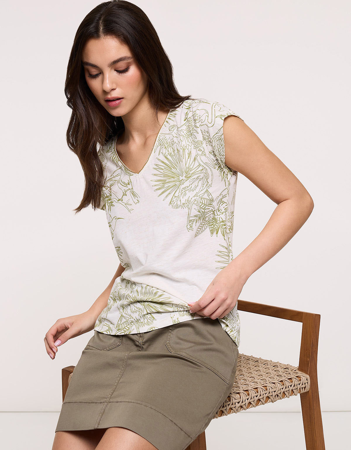 Green Short-Sleeve T-Shirt - Isleta