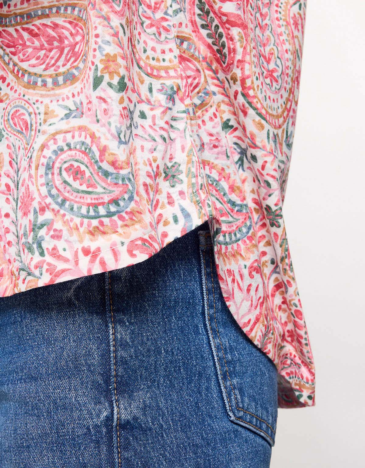 Short Sleeve Pink T-Shirt - Rustic