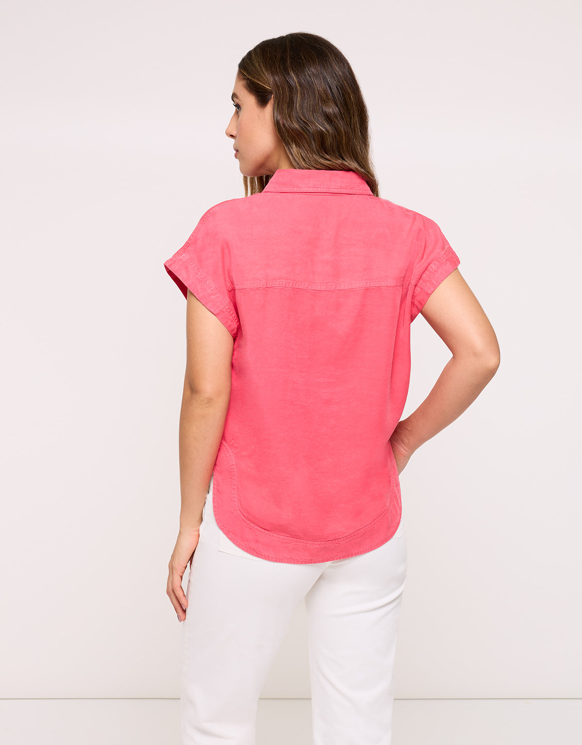 Coral Short-Sleeved Shirt - Tentop