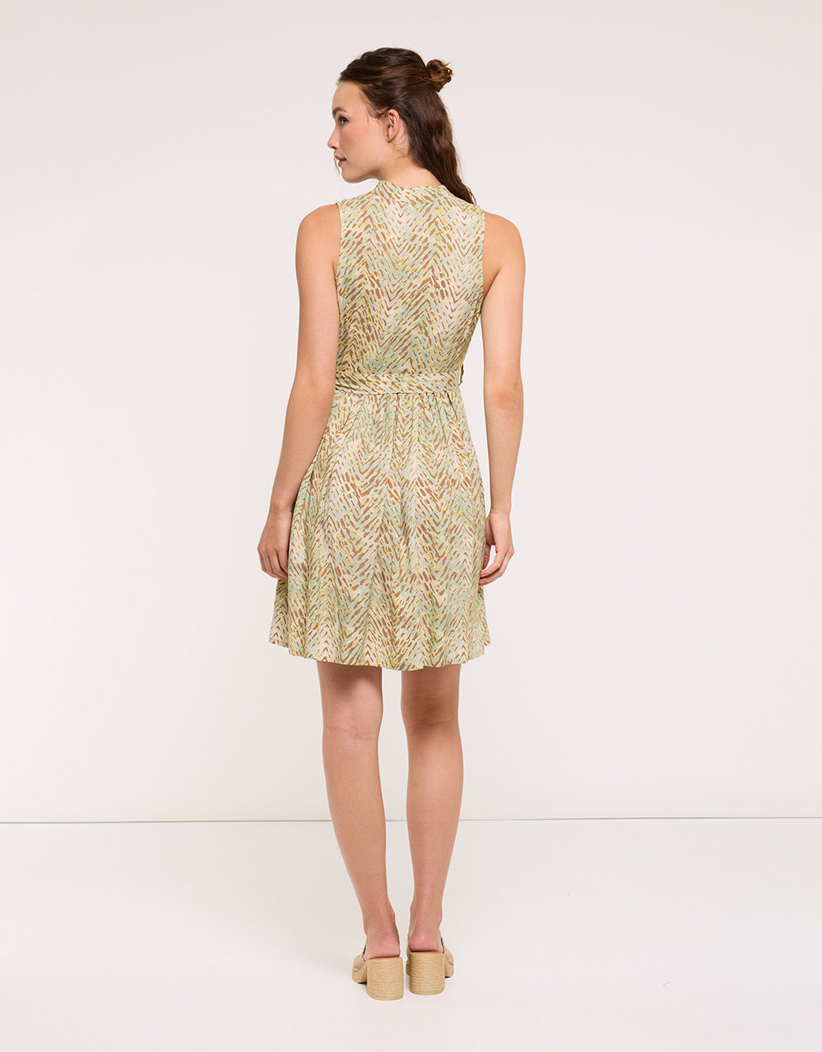 Vestido Corto con Lazo Caqui - Biera 2