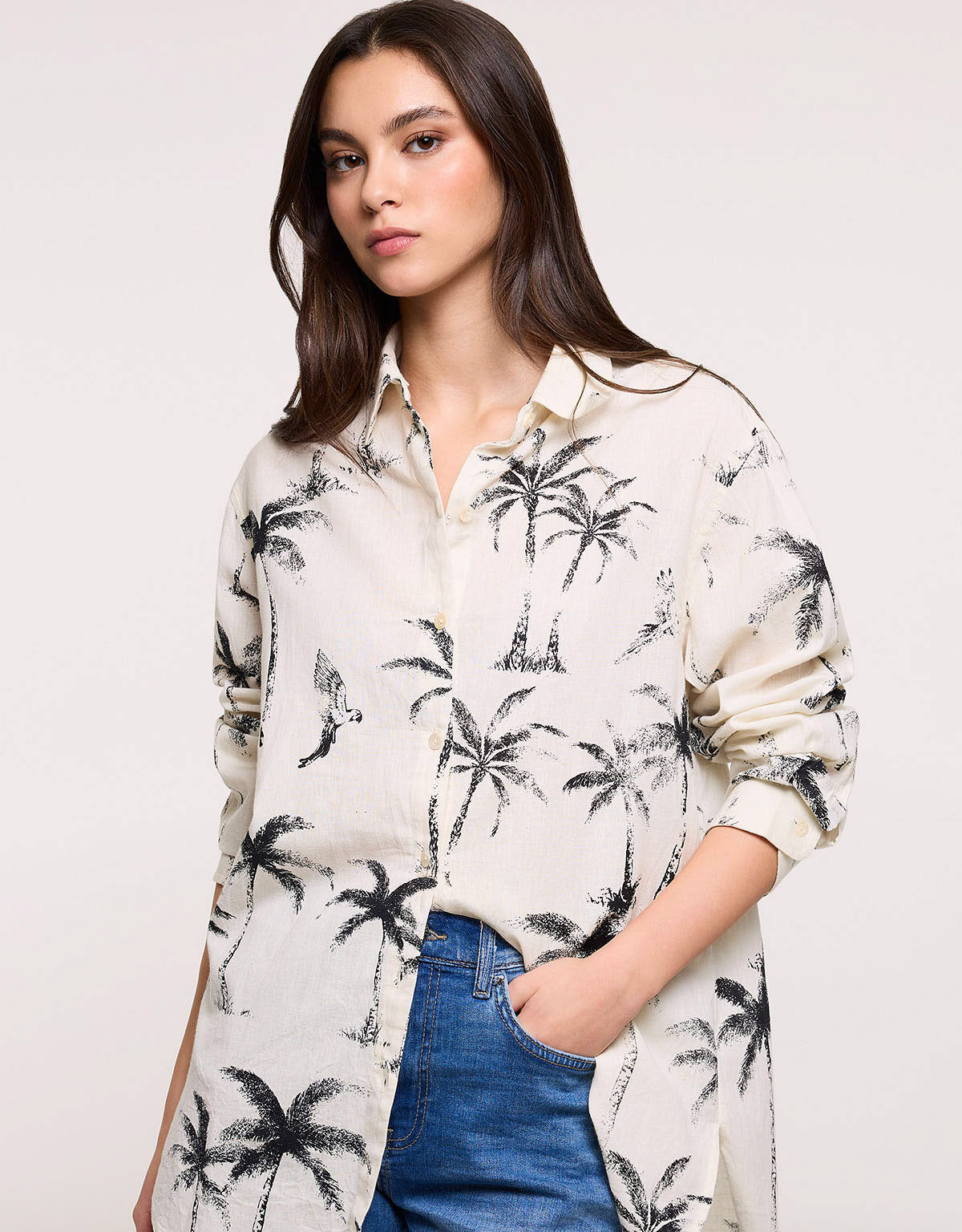 Camisa Manga Larga Blanca - Blaca 3