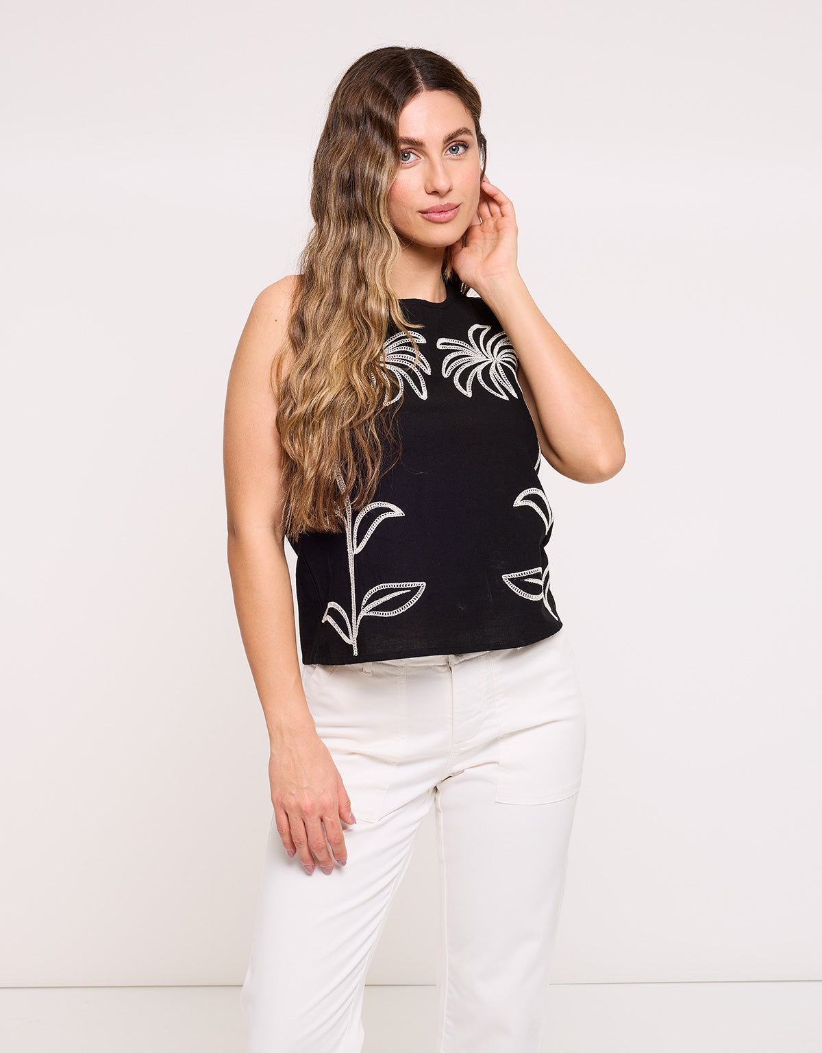 Black Strap Blouse - Tolmore