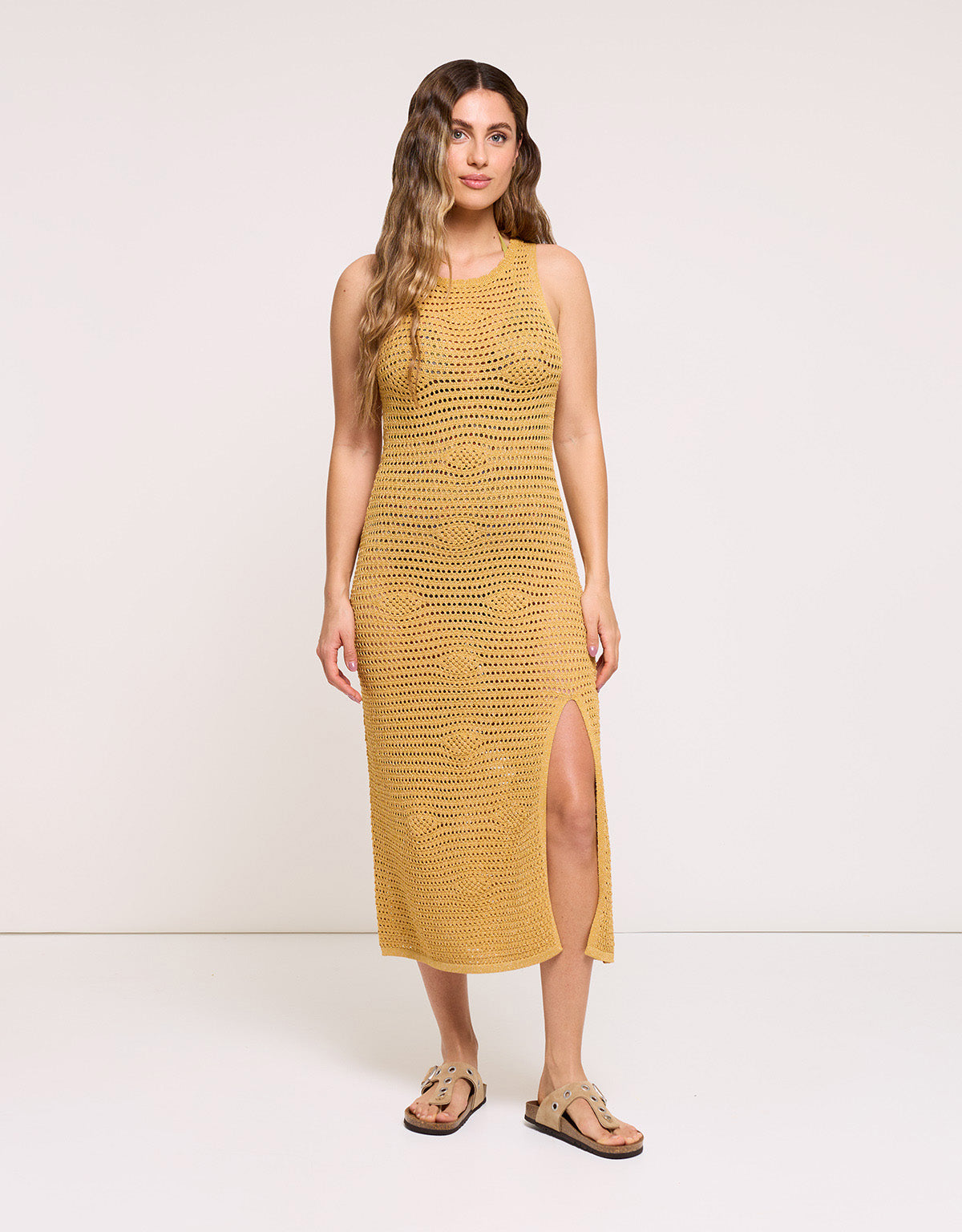 Gold Long Dress – Ossio