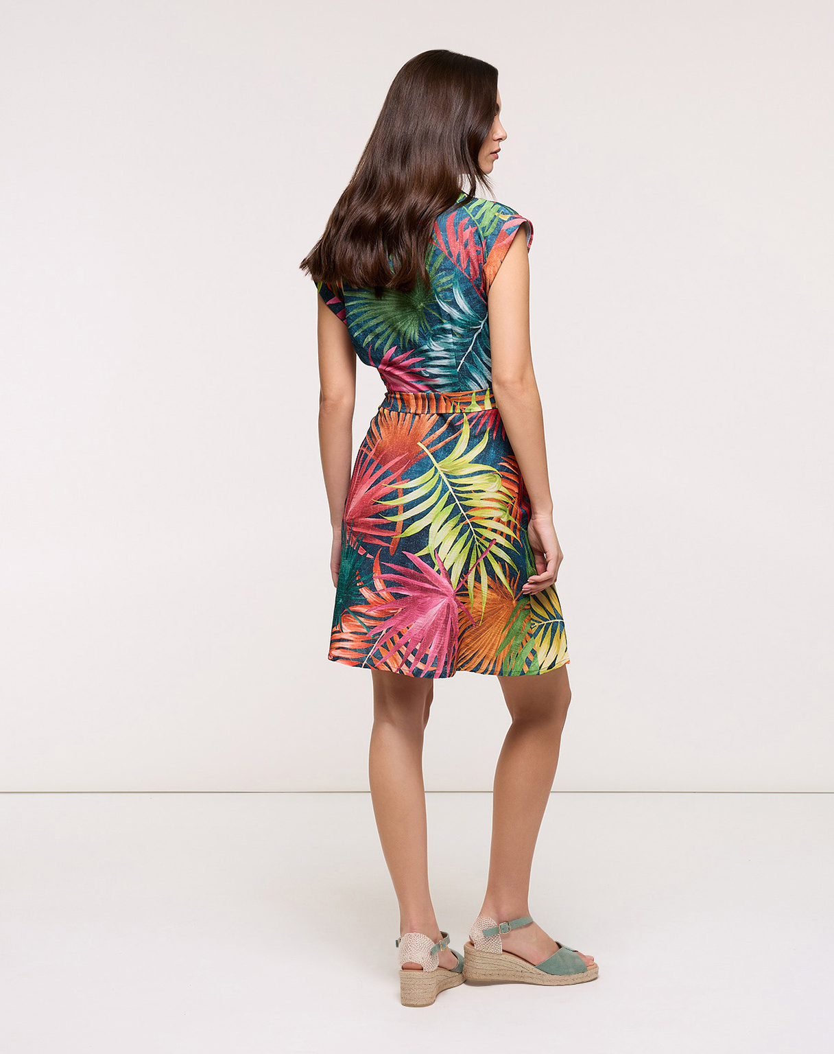 Vestido corto multicolor Lefiore para mujer, vista 4
