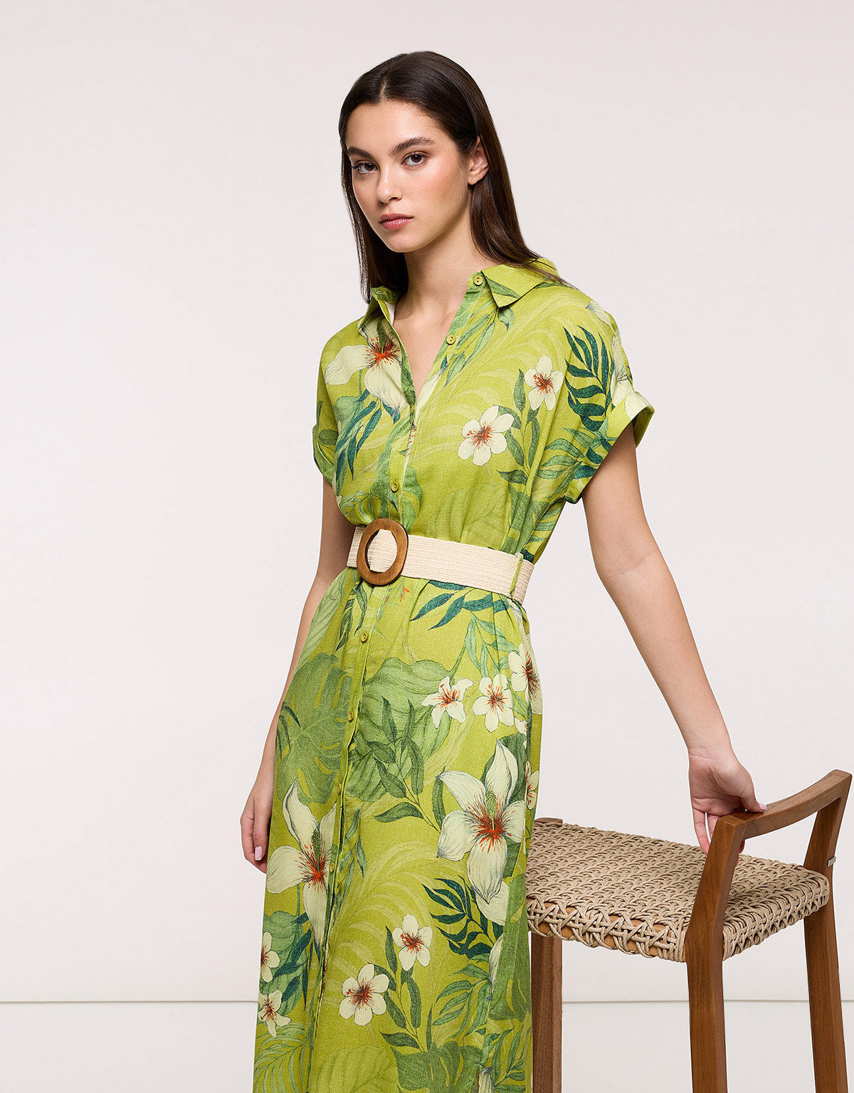 Vestido Largo Verde Pistacho - Bilimos 2