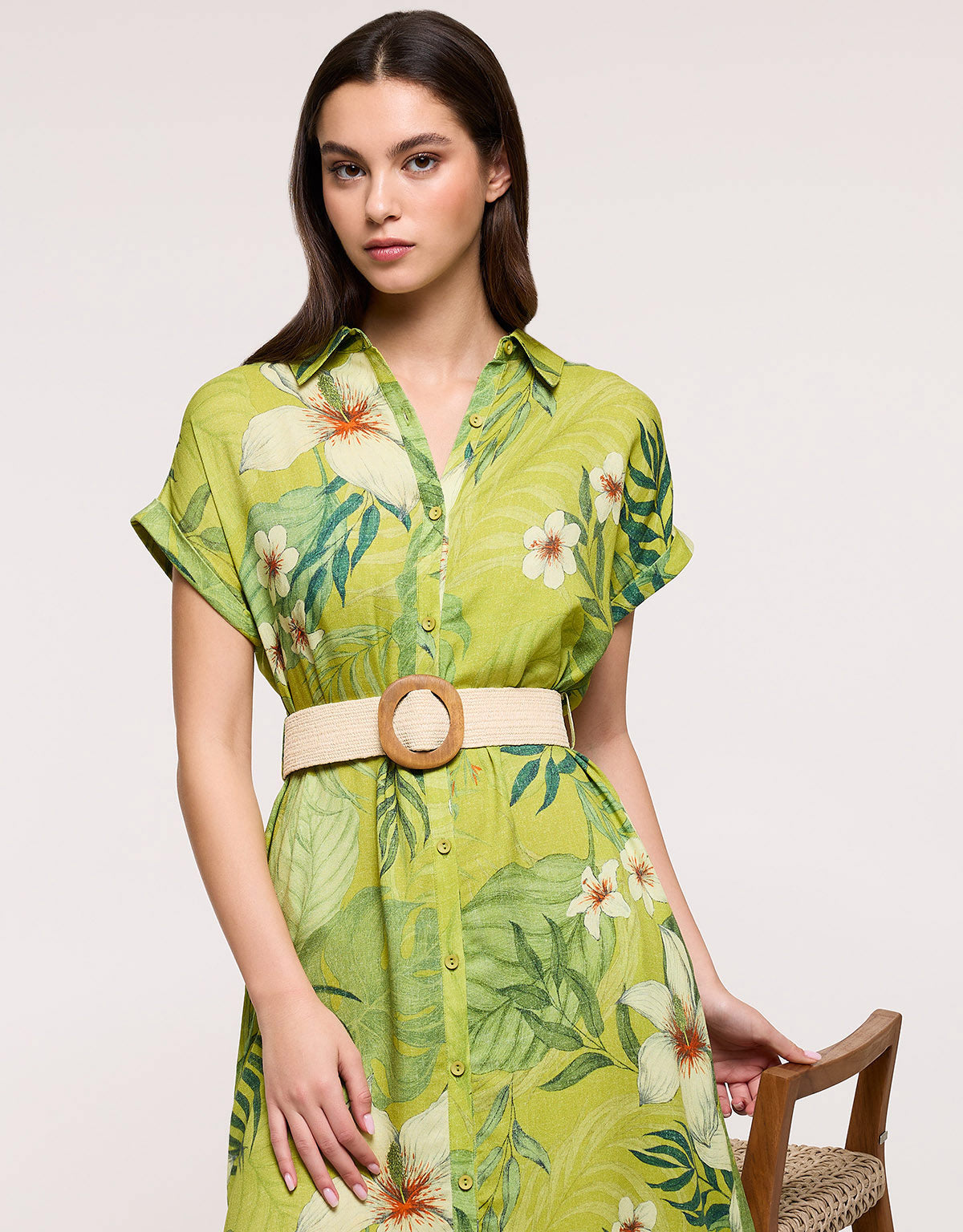Vestido Largo Verde Pistacho - Bilimos 4
