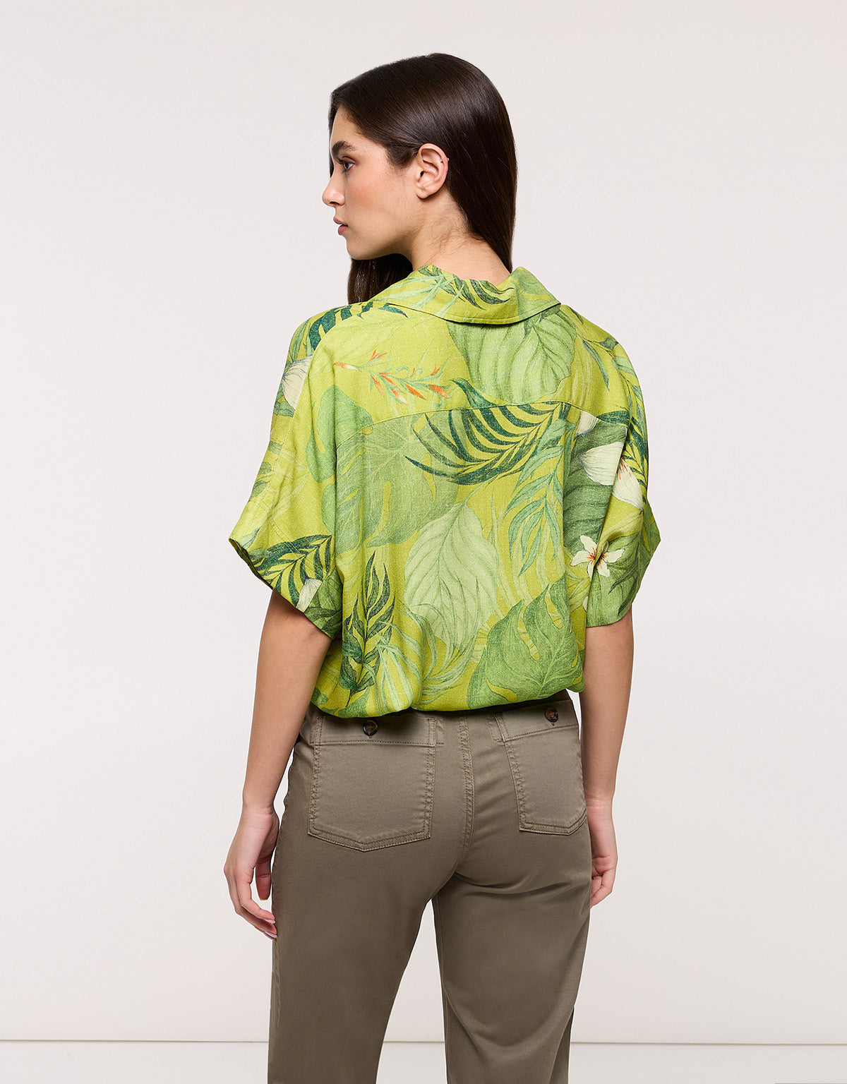 Camisa Manga Corta Verde Pistacho - Leafiros 3