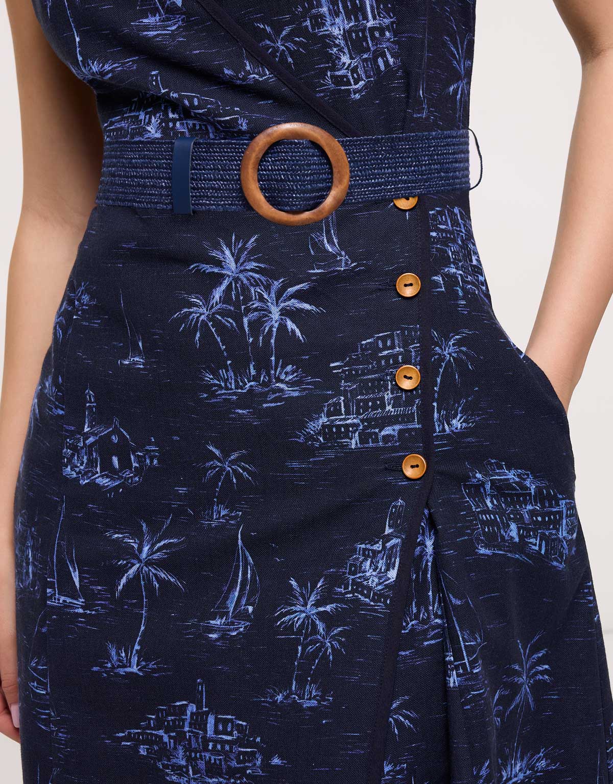 Vestido Midi Azul Marino - Vestinetis 4