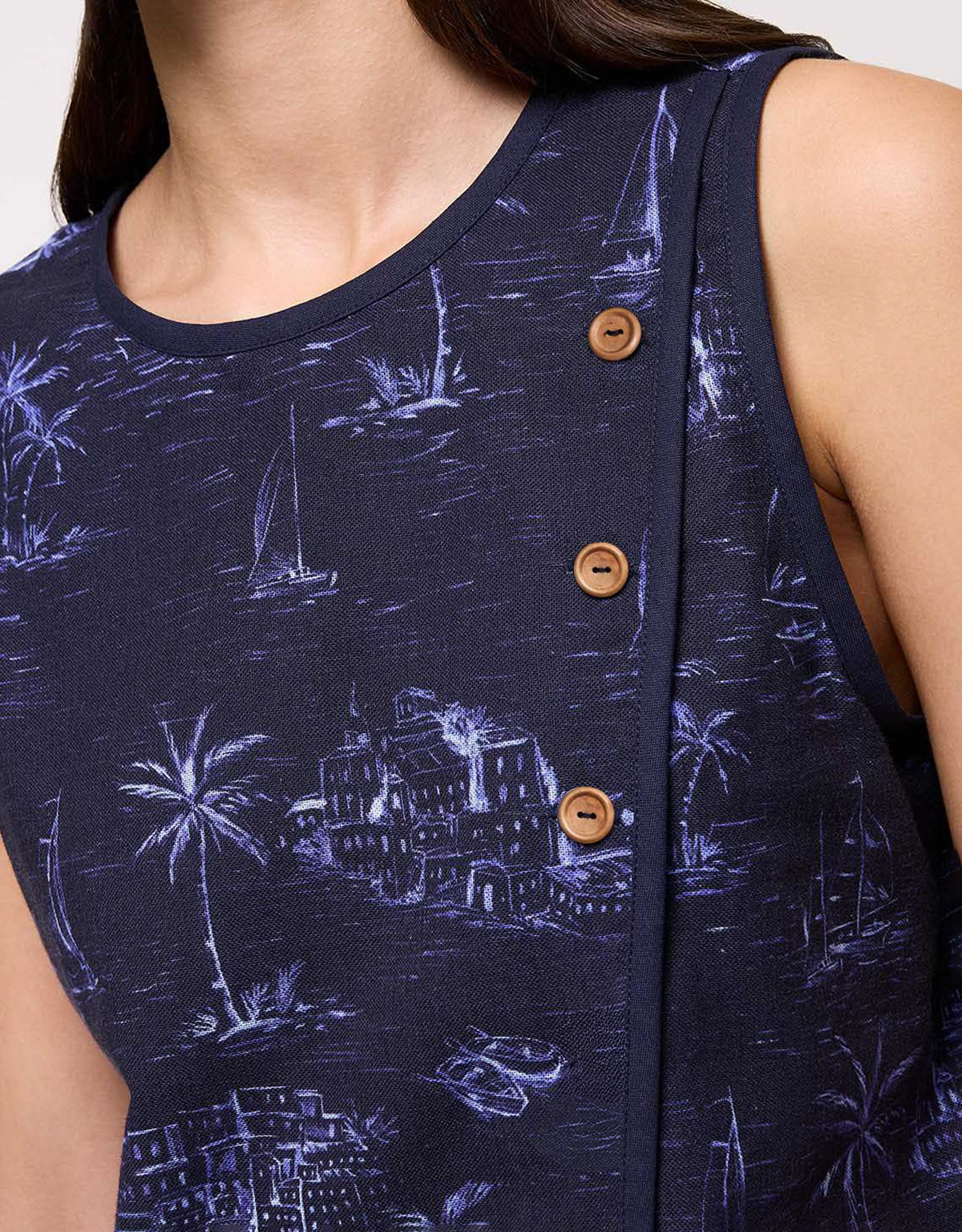 Navy Blue Top - Marinetis