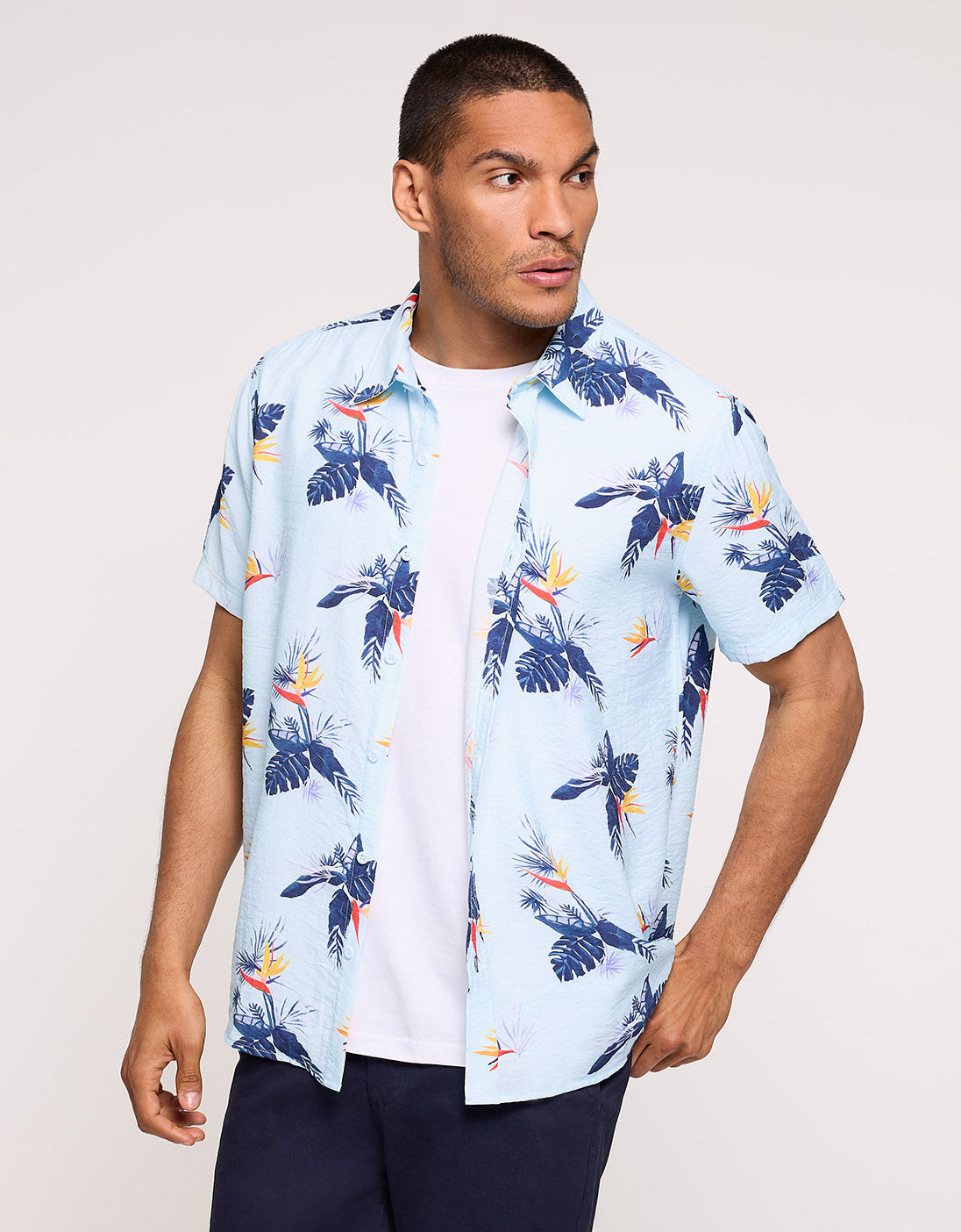 Camisa Manga Corta Azul - Chufe 2