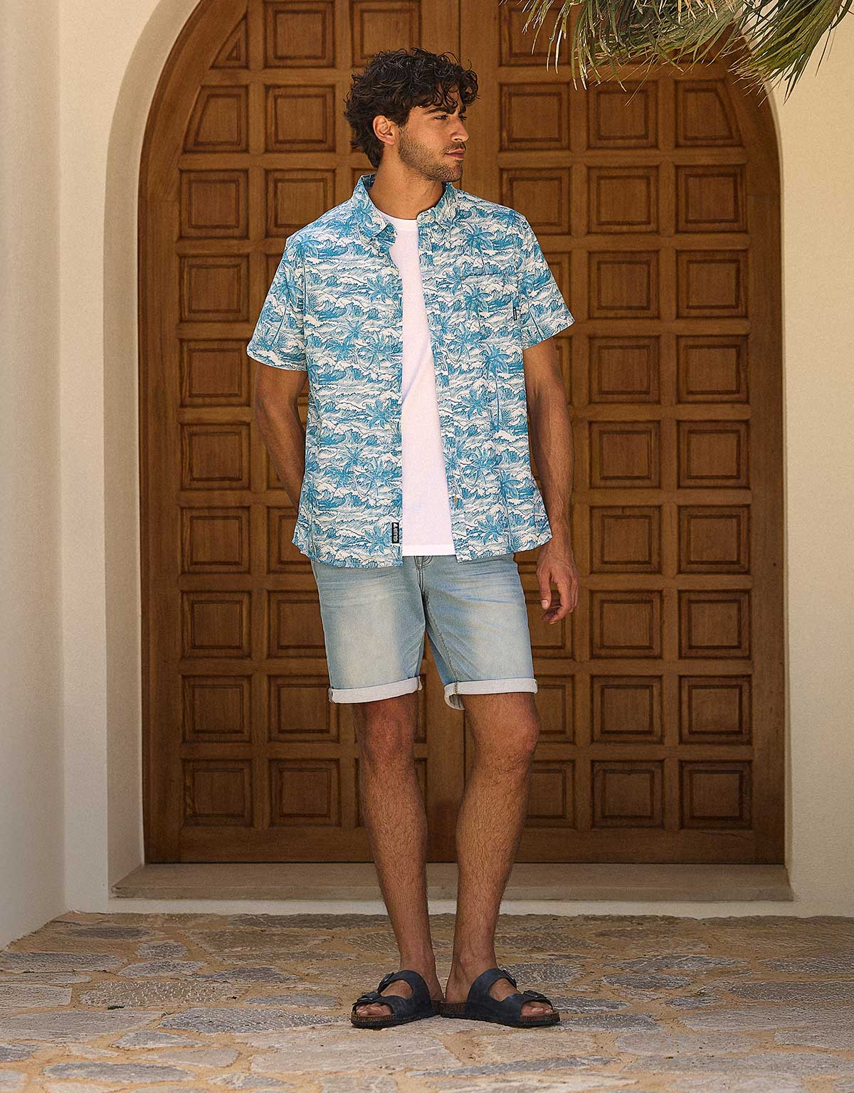 Camisa Manga Corta Azul - Nicoleto 5