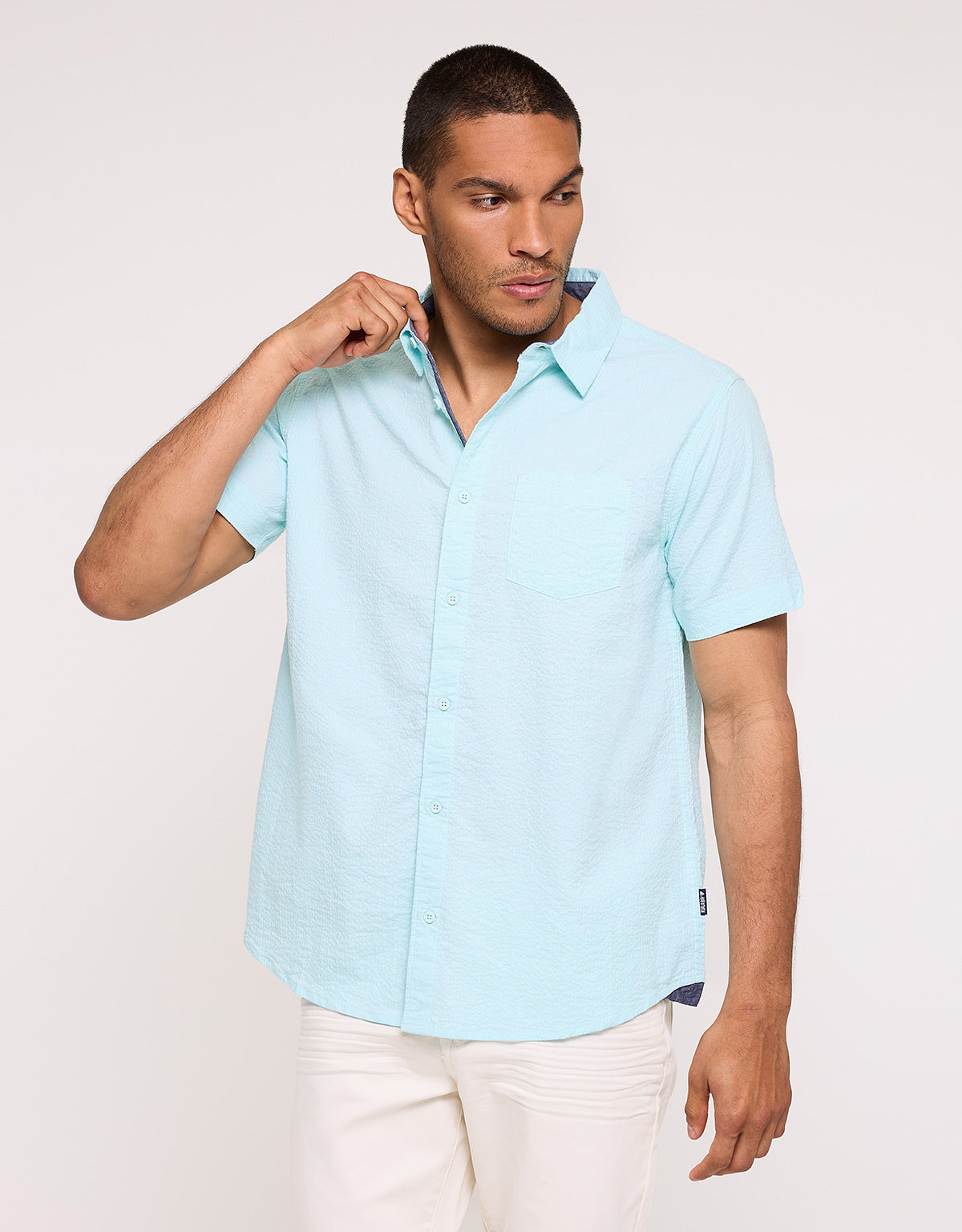 Turquoise Short Sleeve Shirt - Naomiq