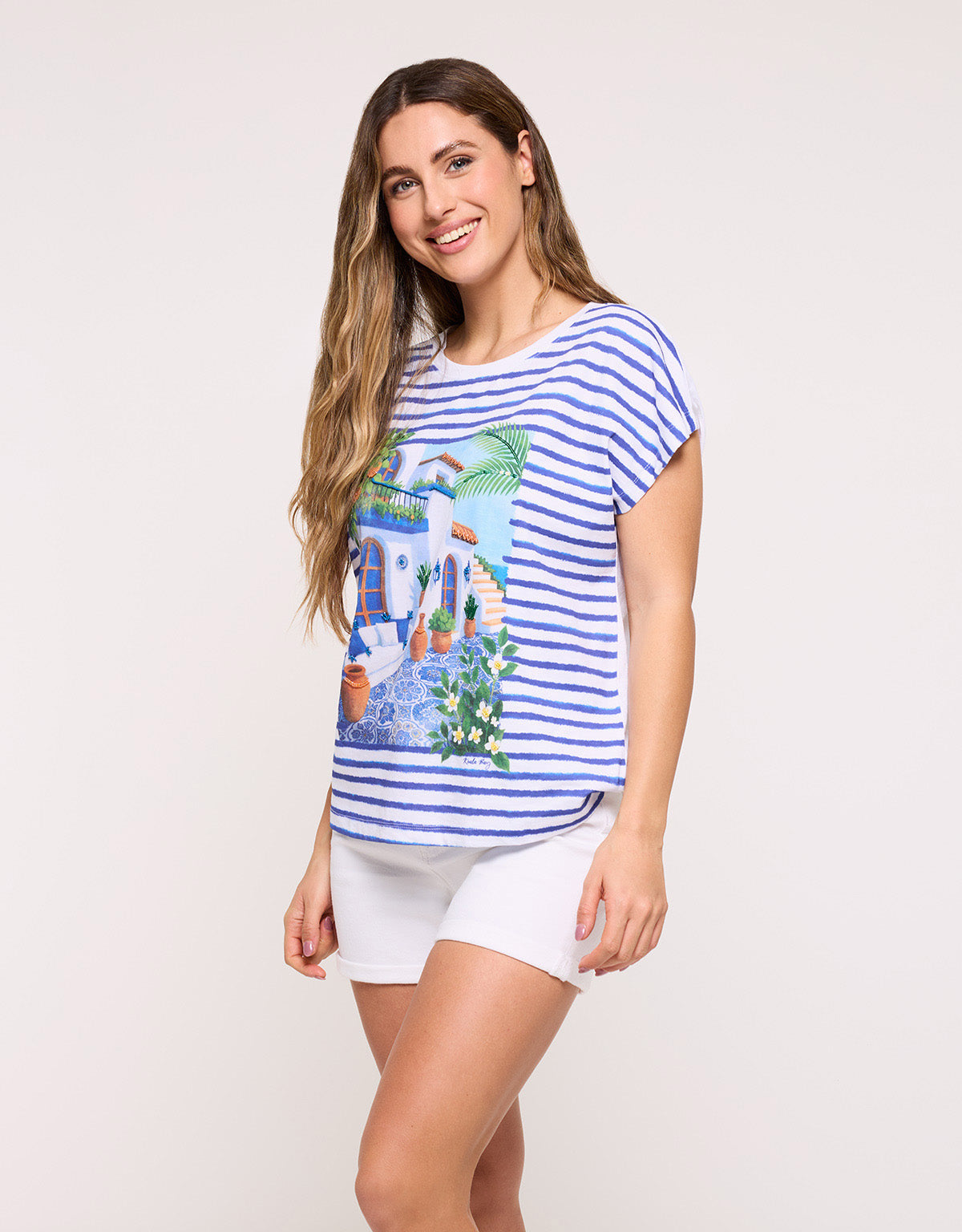 Blue Short Sleeve T-Shirt - Rilina