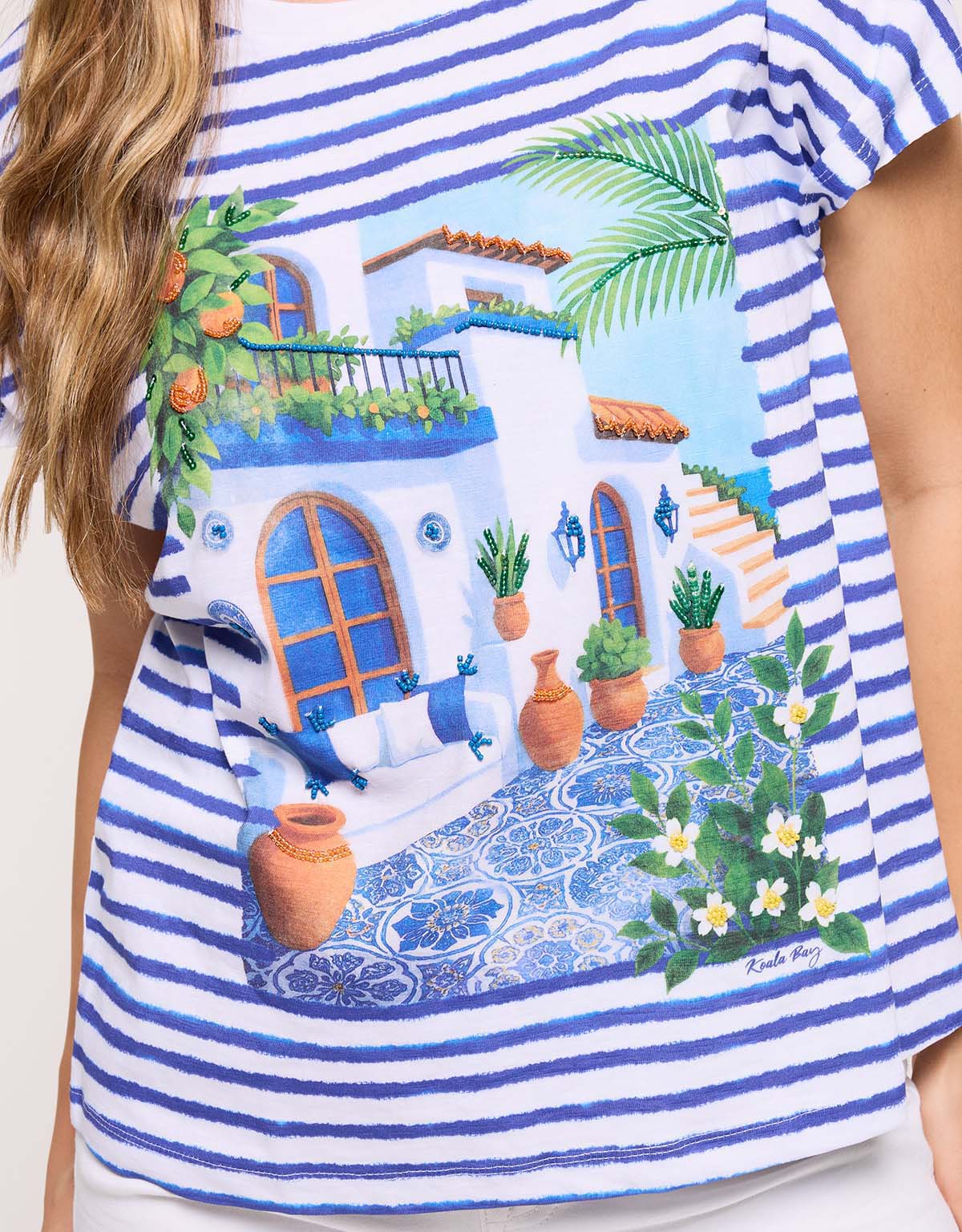 Blue Short Sleeve T-Shirt - Rilina
