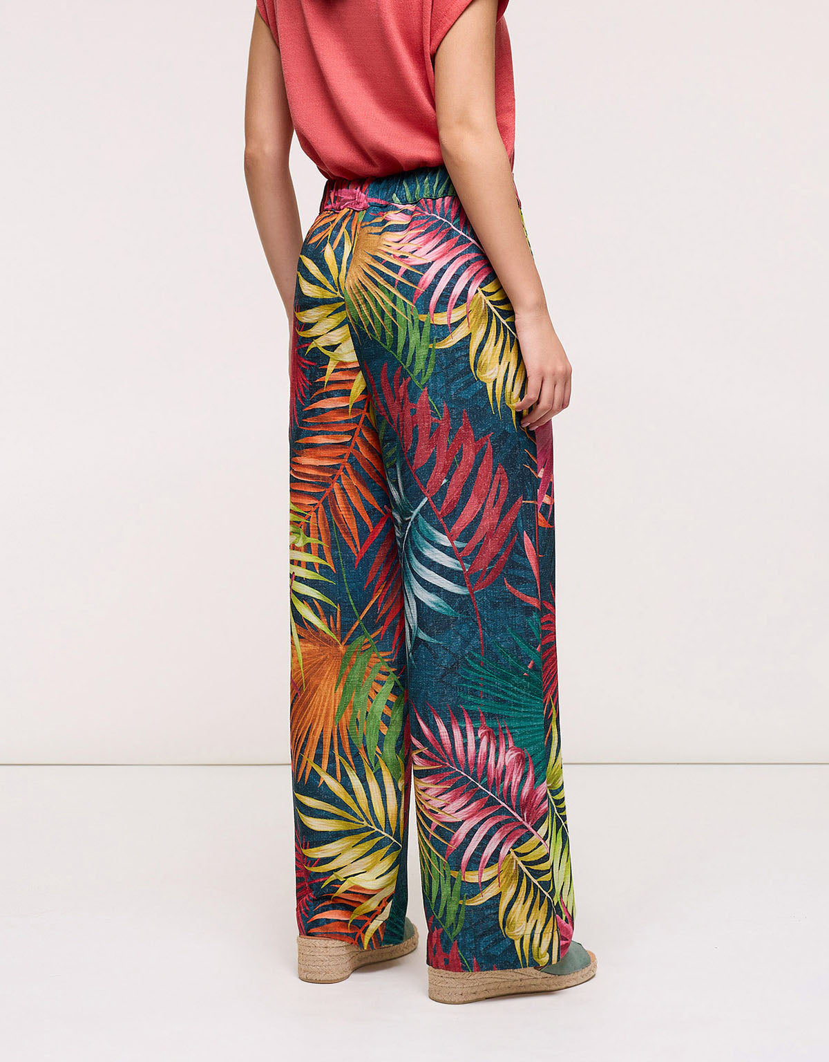 Multicolor Wide-leg Trousers - Leiris