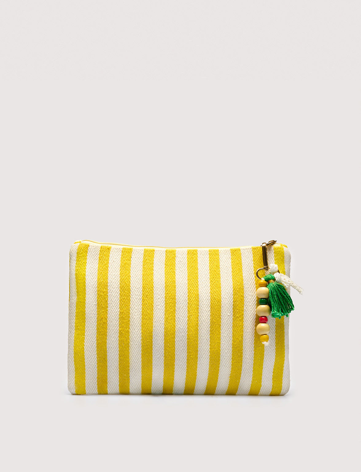 Natural Yellow Handbag - 2flower Floc