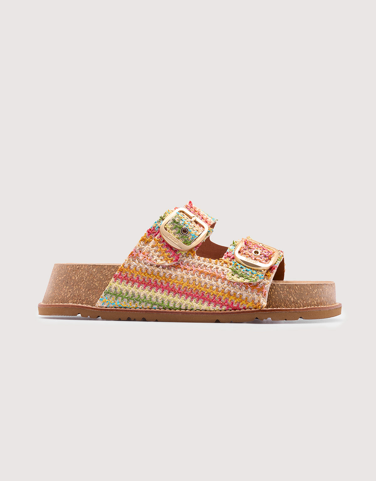 Multicoloured Bio Wedge Sandals - Delta