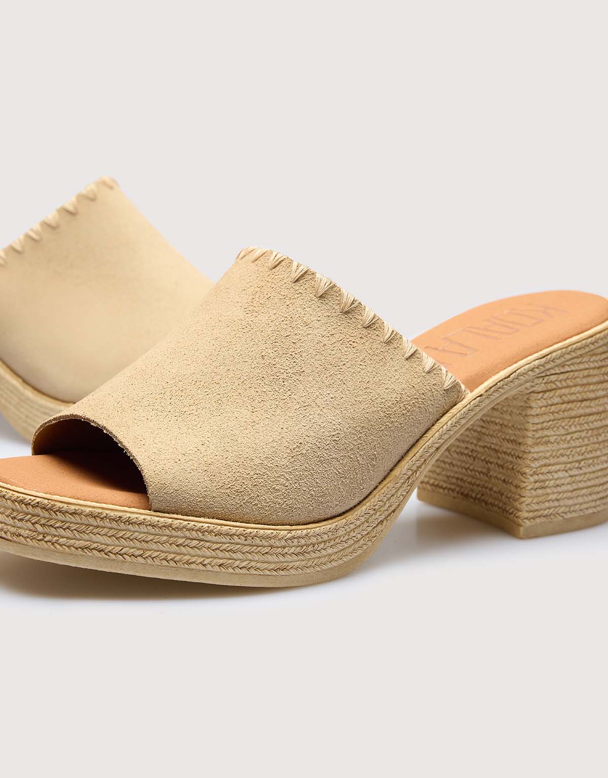 Heeled Sandal Sand - Thyme