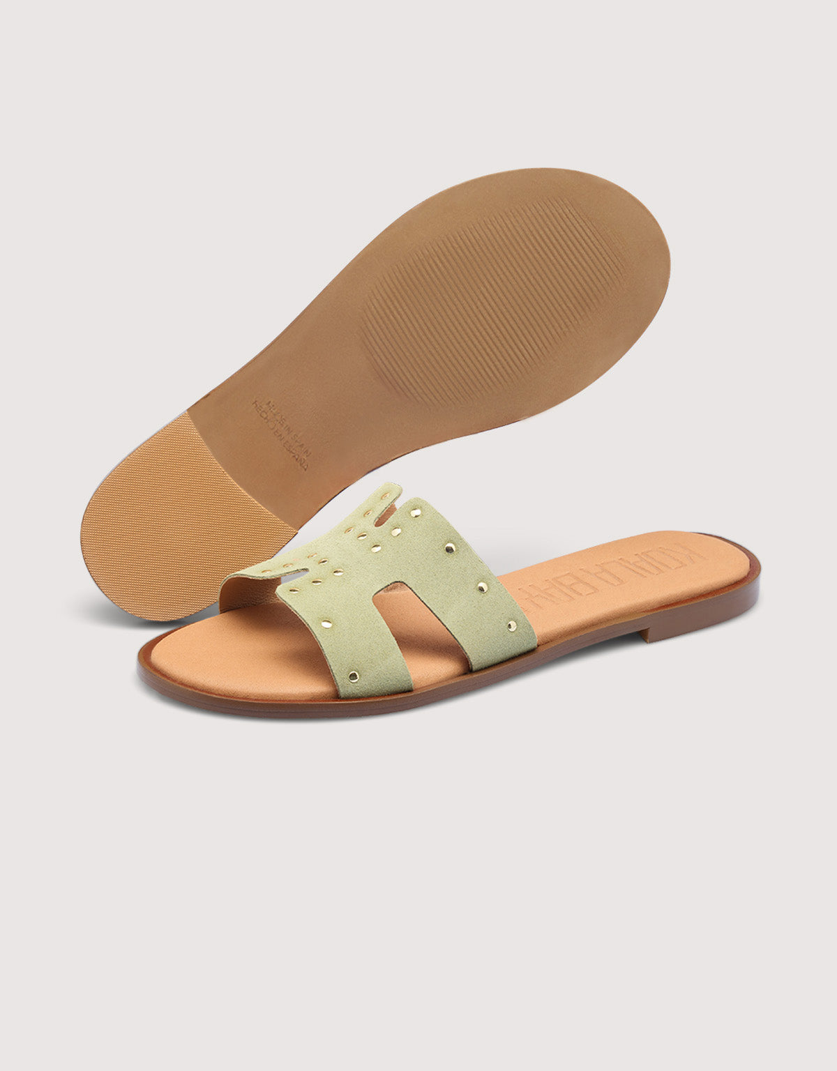 Flat sandals with a laser-cut - Ambrosia