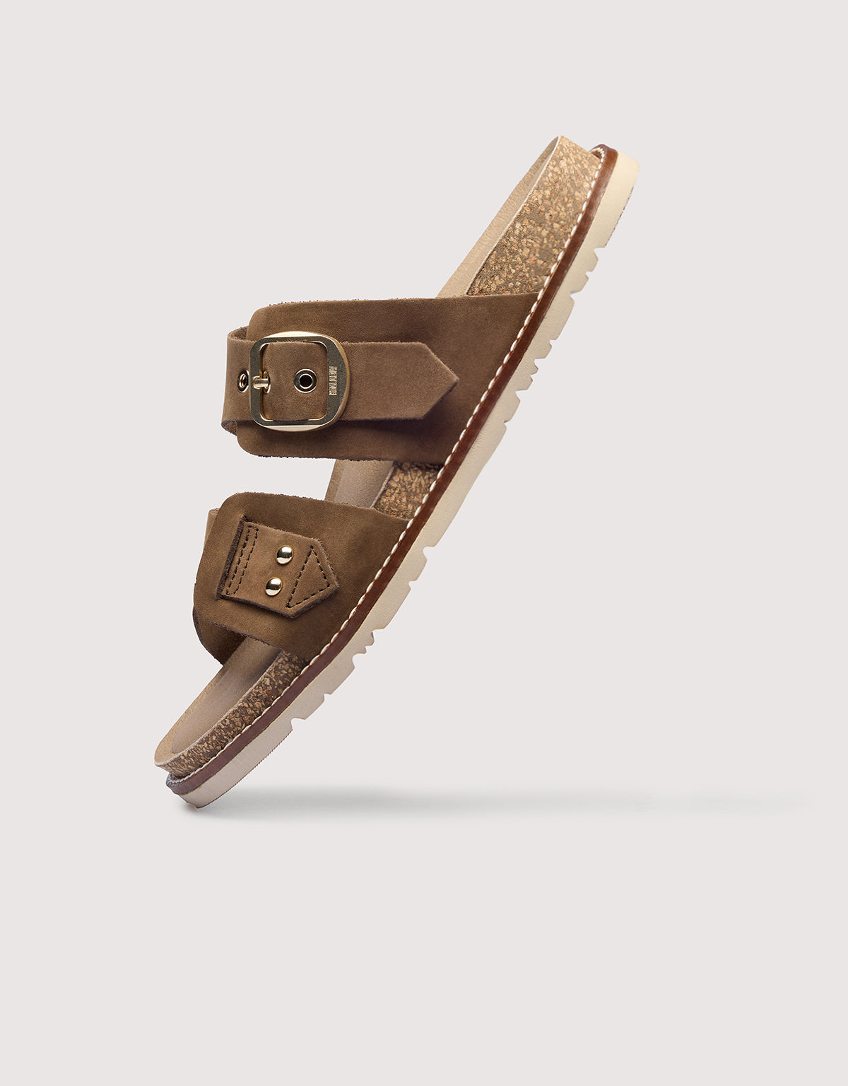 Bio Suede Sandals Brown - Evianna