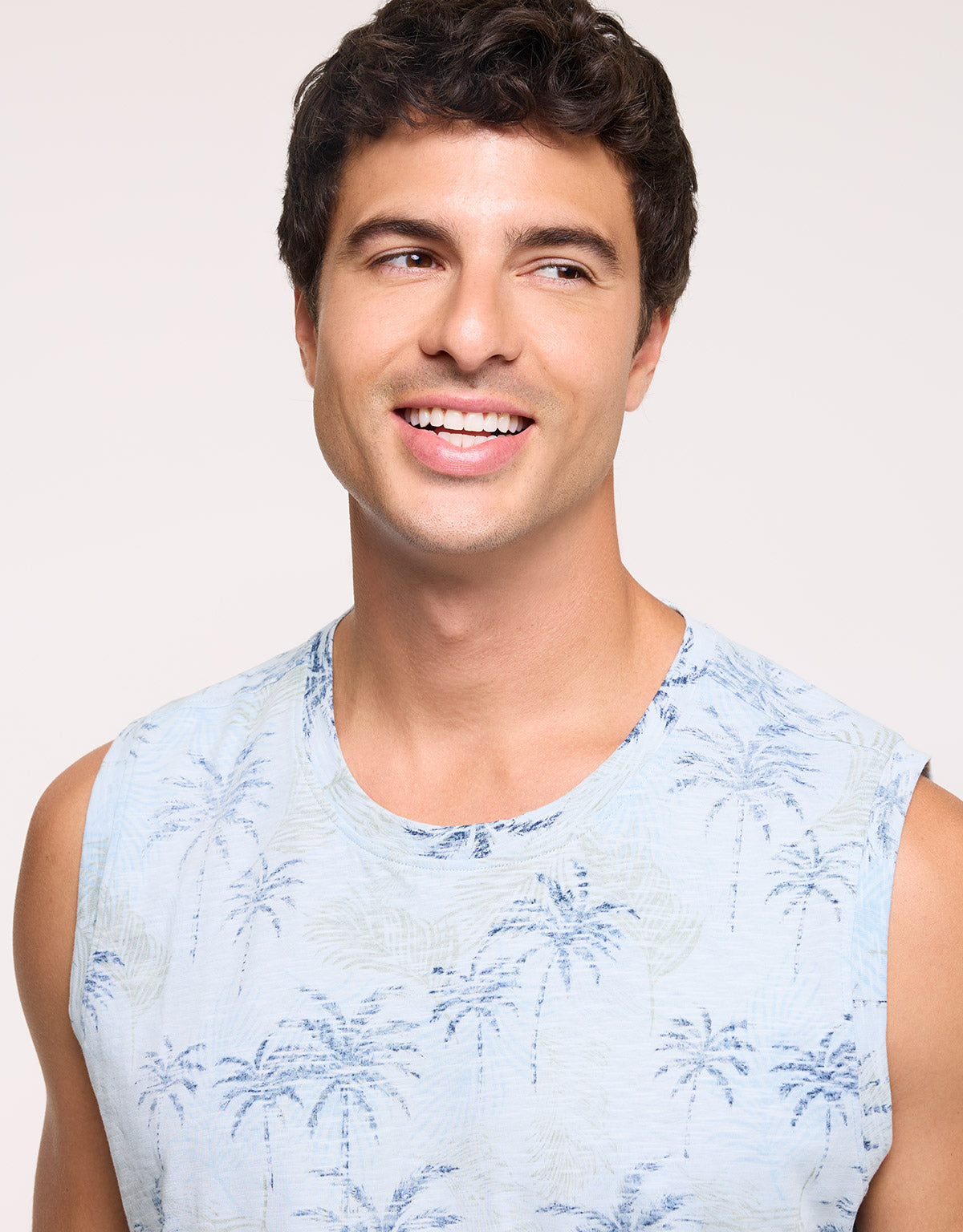 Camiseta Palmeras Sin Mangas Azul - Palmlako 4