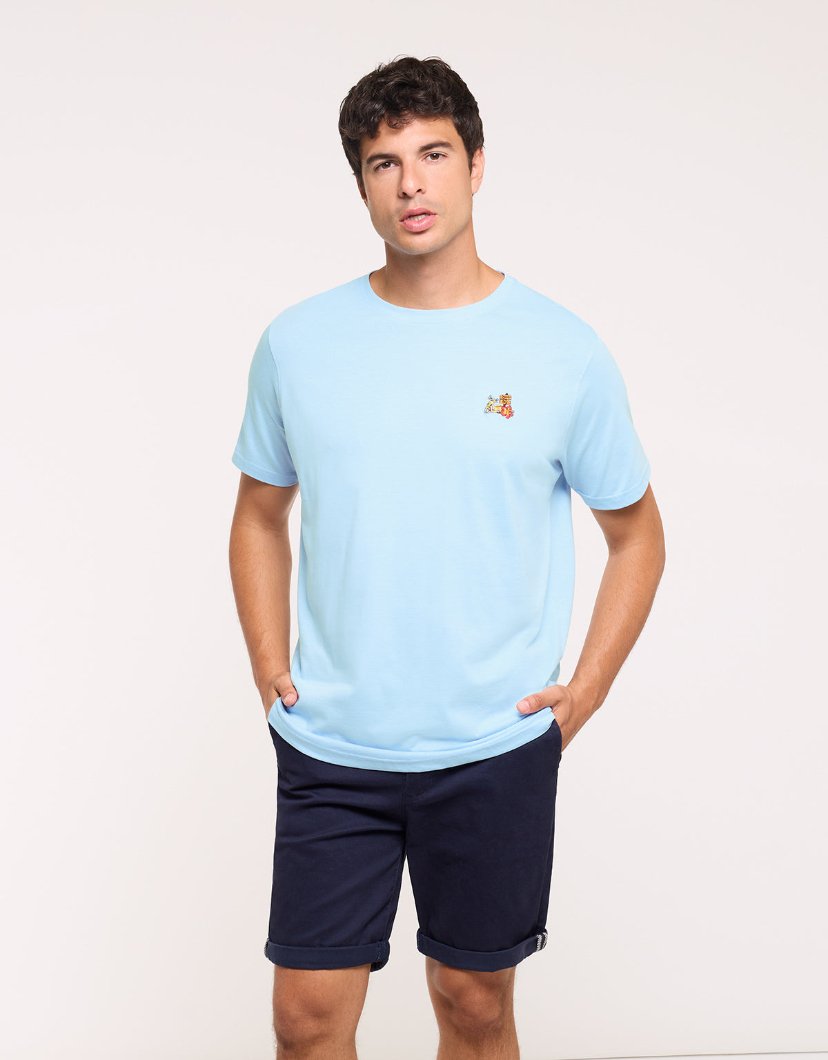 Camiseta Manga Corta Azul - Lalit 3